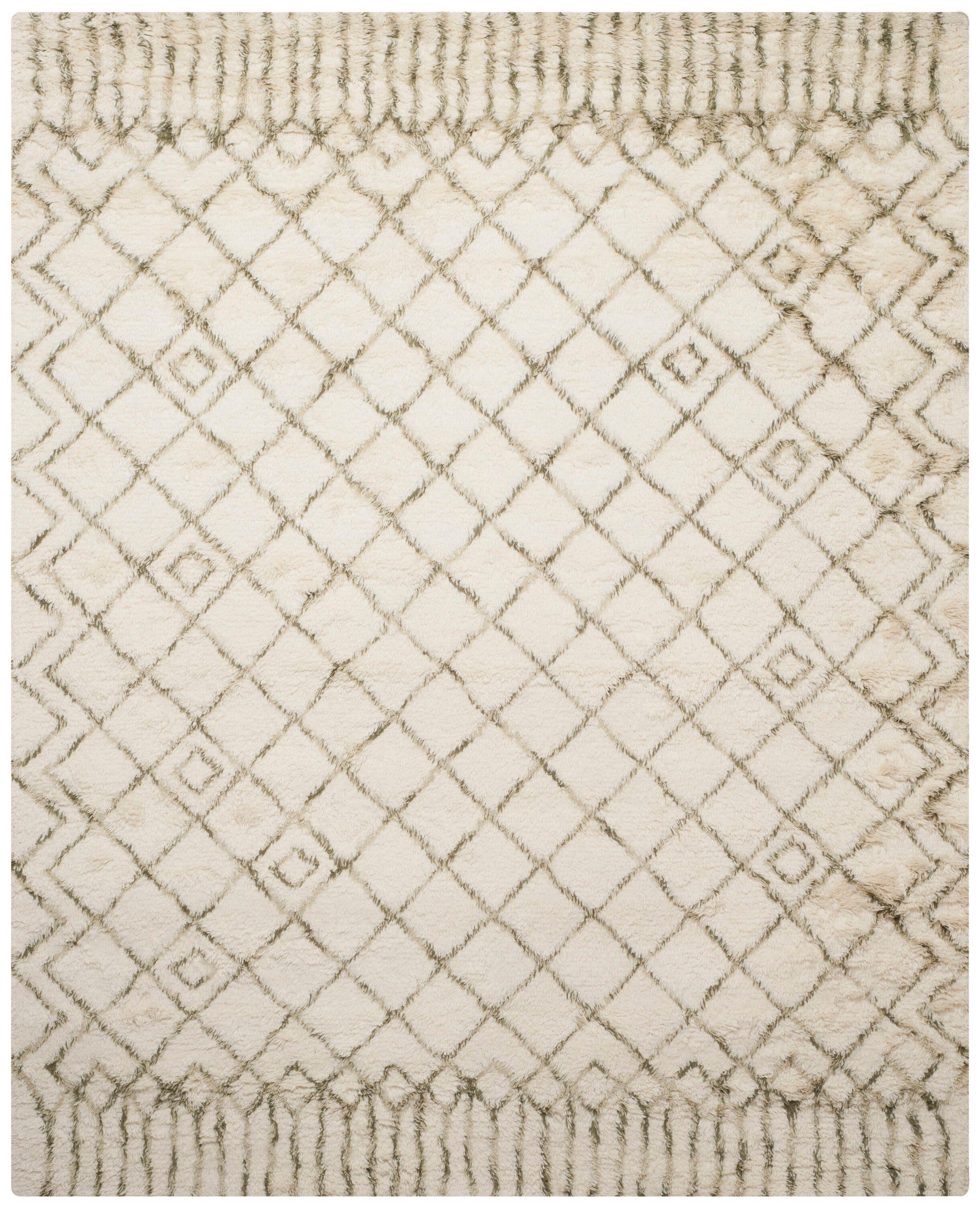 Casablanca CSB894 Hand Tufted Indoor Area Rug - Ivory/Green - 10'x14' - Safavieh