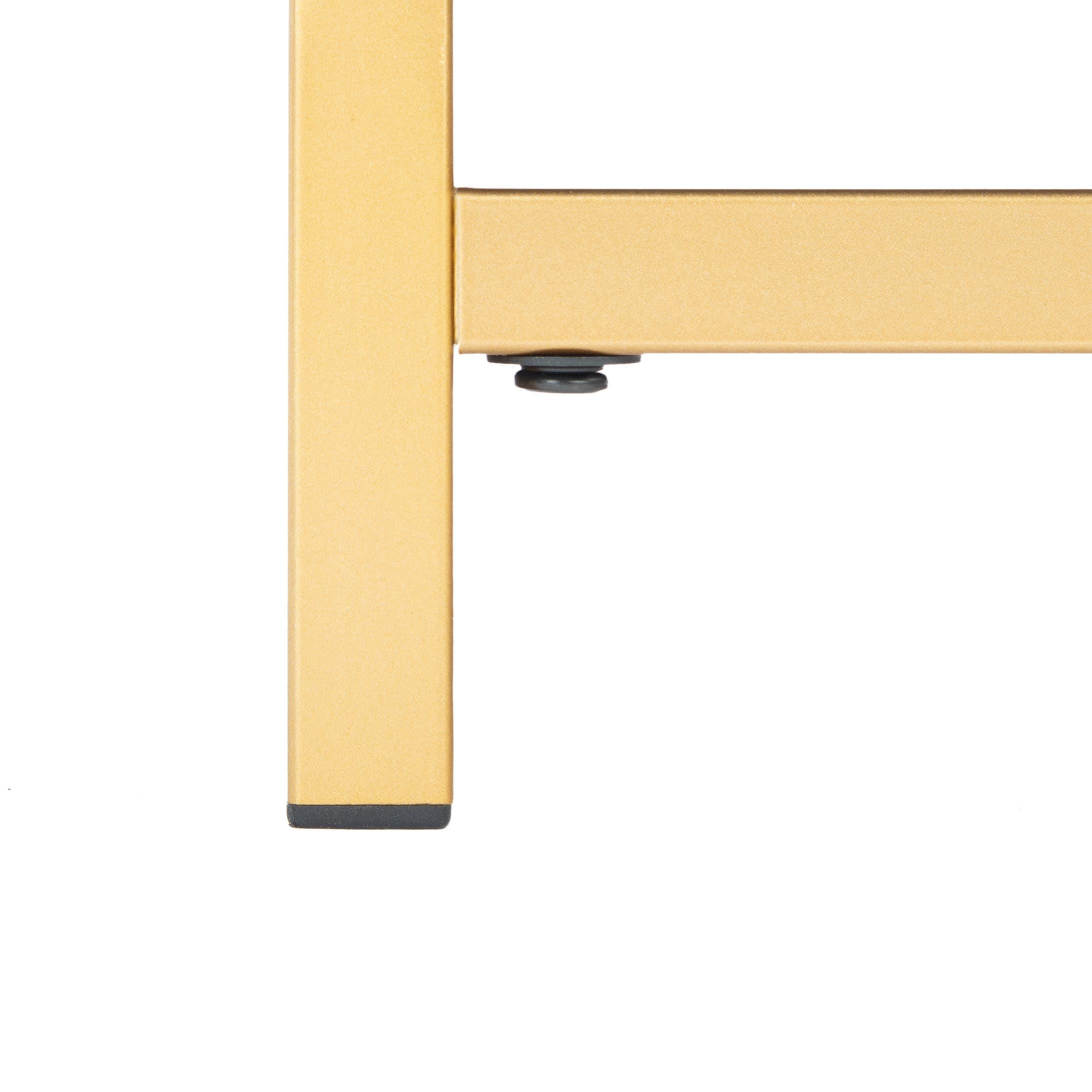 Fenno 2 Drawer Nightstand - Teal/Brass - Safavieh.