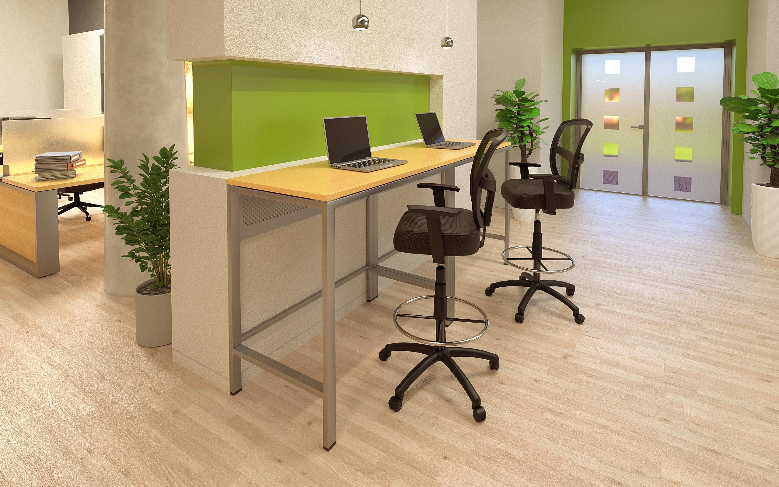 Boss Office Products Contract Mesh Drafting Stool