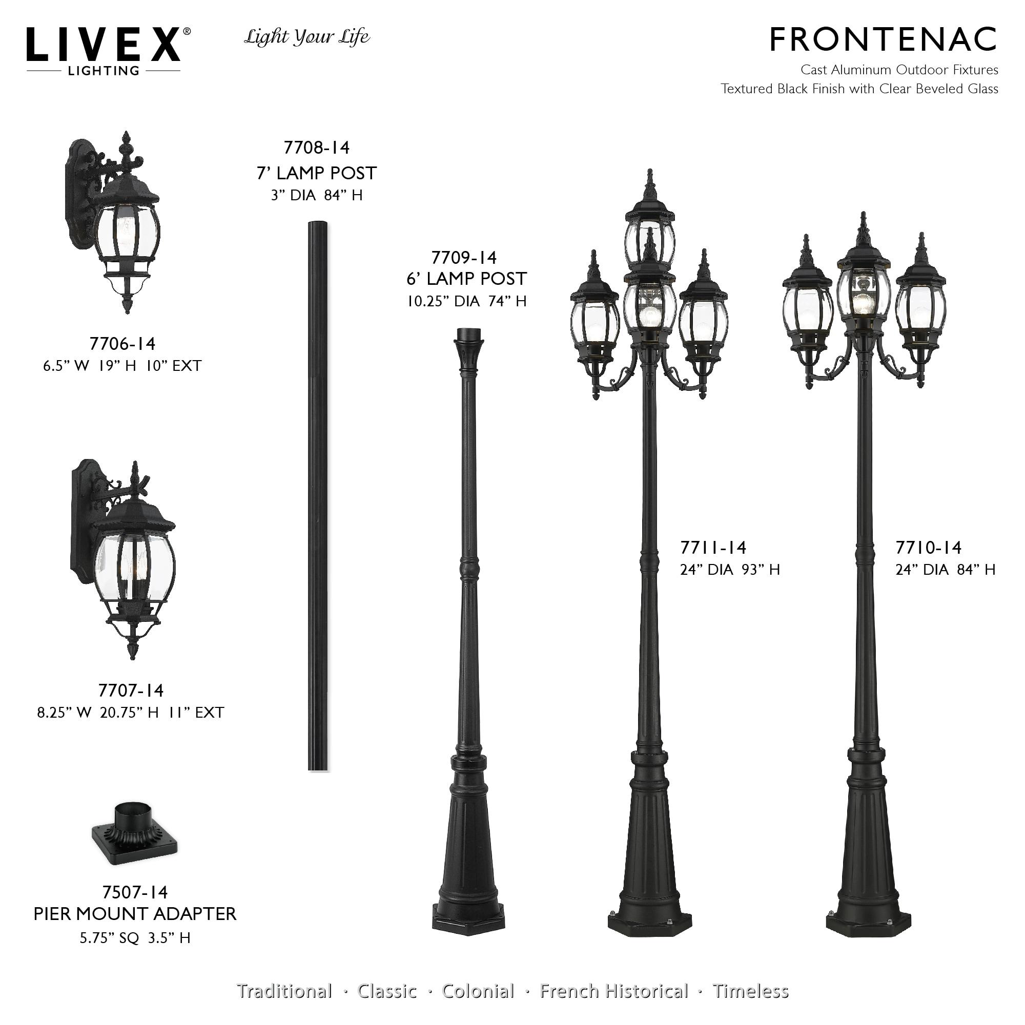 Livex Lighting Frontec 1 - Light Pendant in  Textured Black