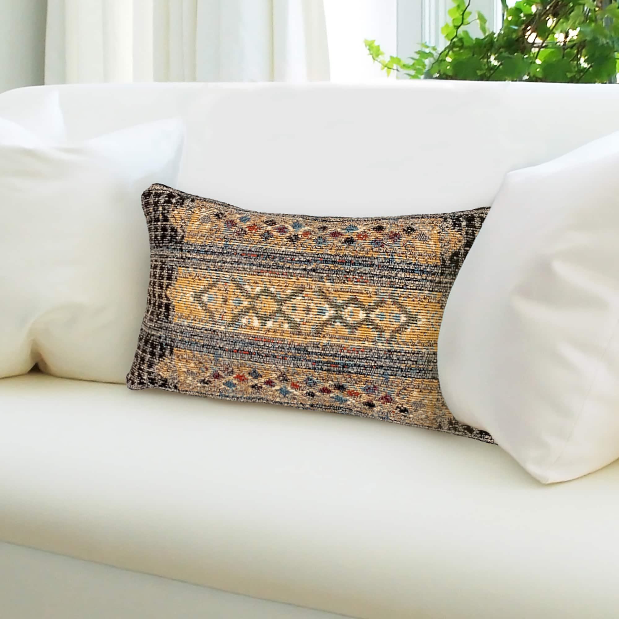 Geometric Indoor/Outdoor Throw Pillow