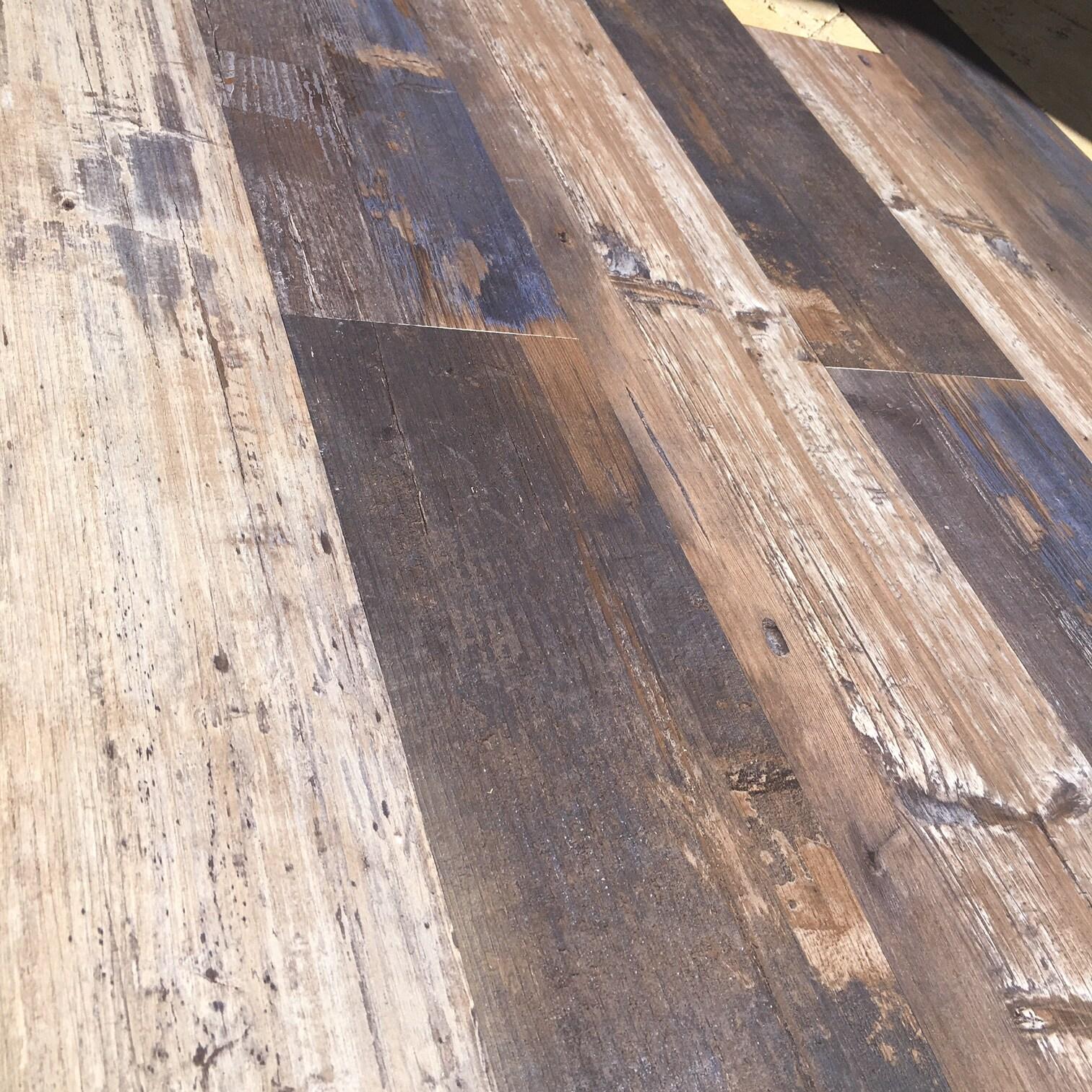 DecoProducts Colors Glue Down Floor and Wall DIY Multi-Tonal Style 6" x 36" x 2mm Luxury Vinyl Plank