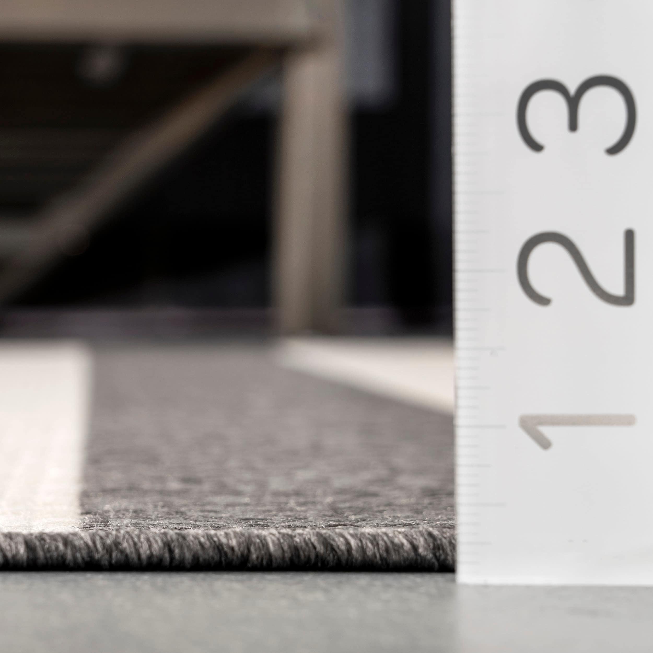 Nuloom Robin Striped 6x9 Indoor/Outdoor Area Rug for Living Room Patio Deck Front Porch Kitchen, Light Grey/Ivory