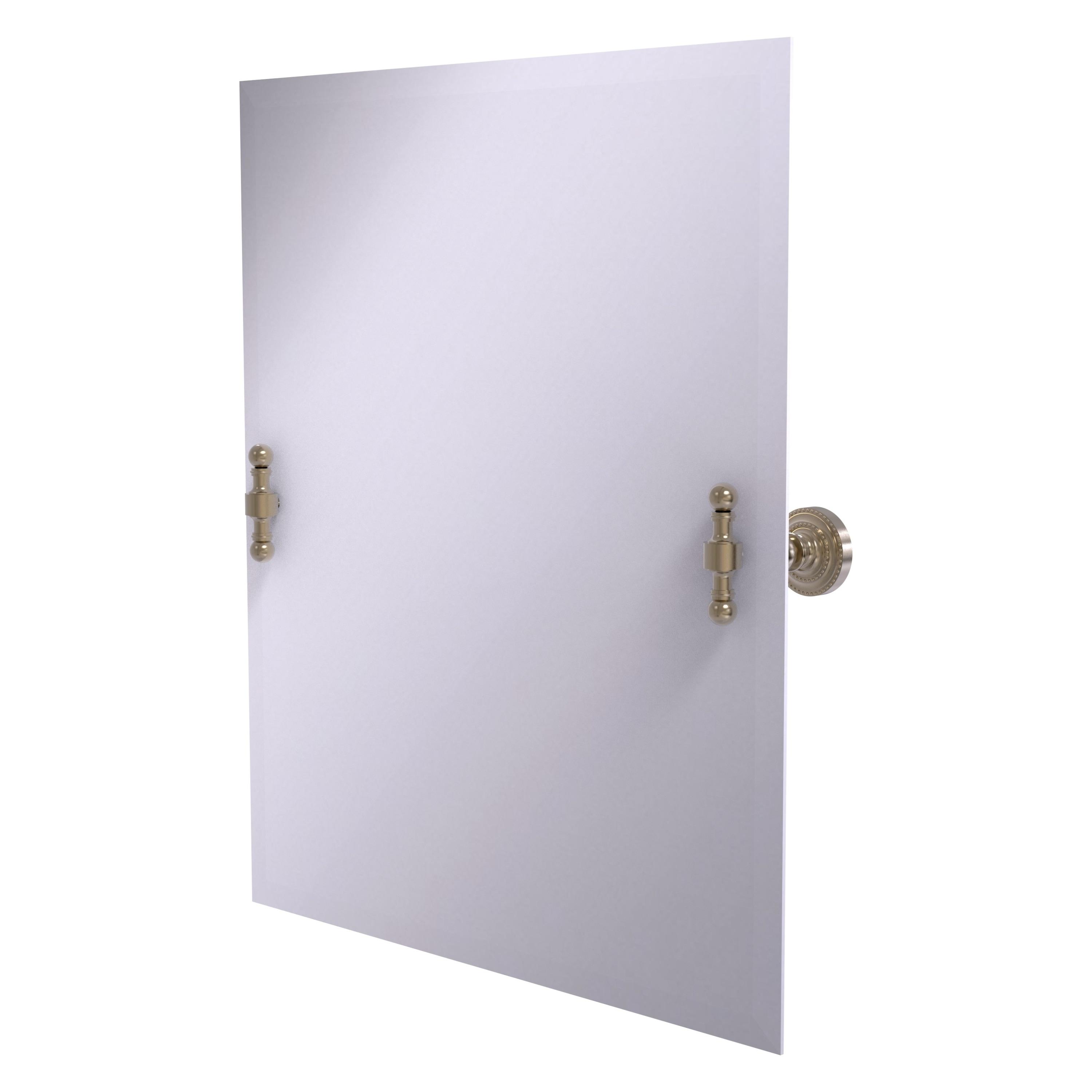 Elegant Frameless 26" Square Beveled Edge Wall Mirror