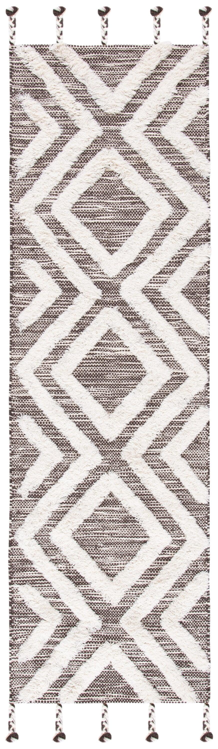 Kenya KNY331 Hand Tufted Runner Rug - Brown/Ivory - 2'3"x8' - Safavieh.
