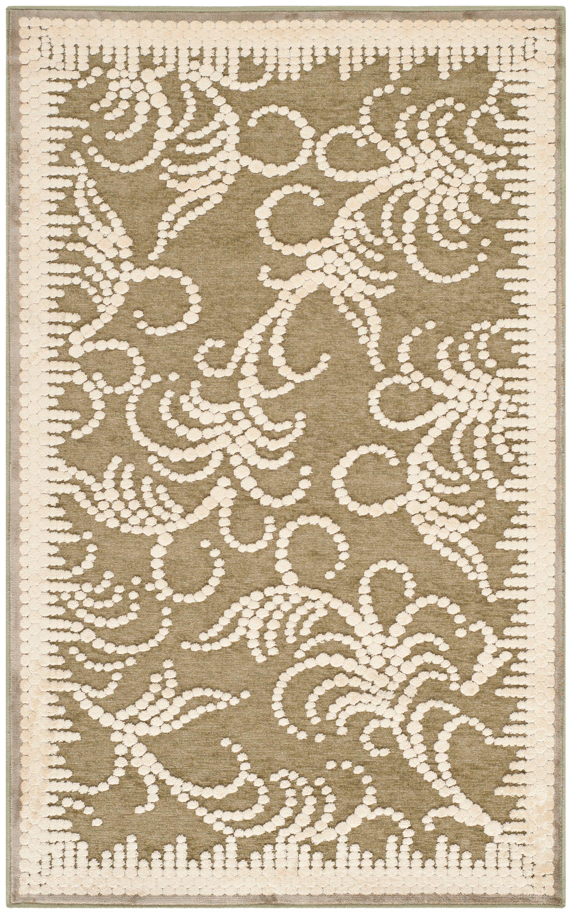 Martha Stewart Fountain Swirl Performance Floral Rug