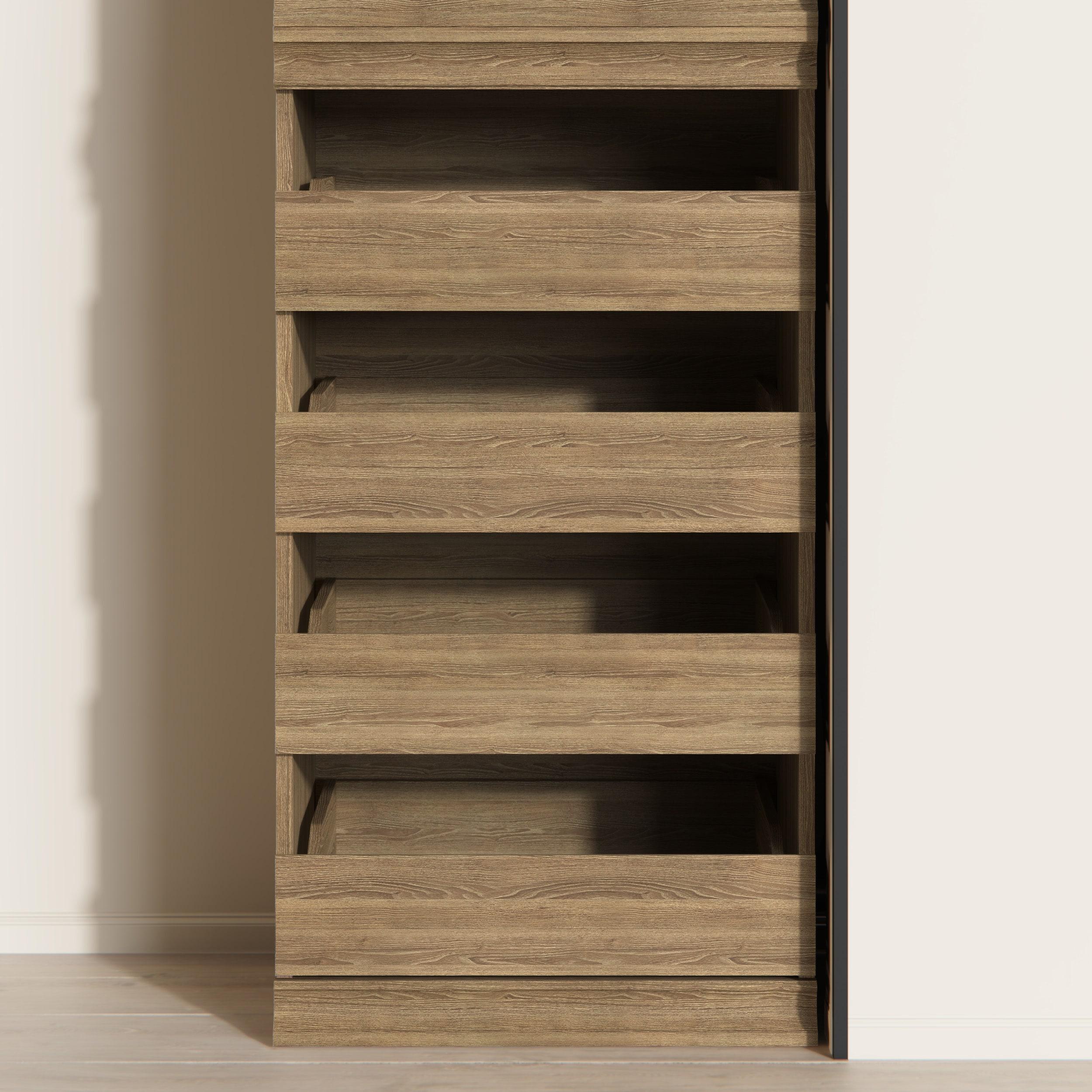 Modular Storage 21.38" W Drawer Unit with 4 Drawers