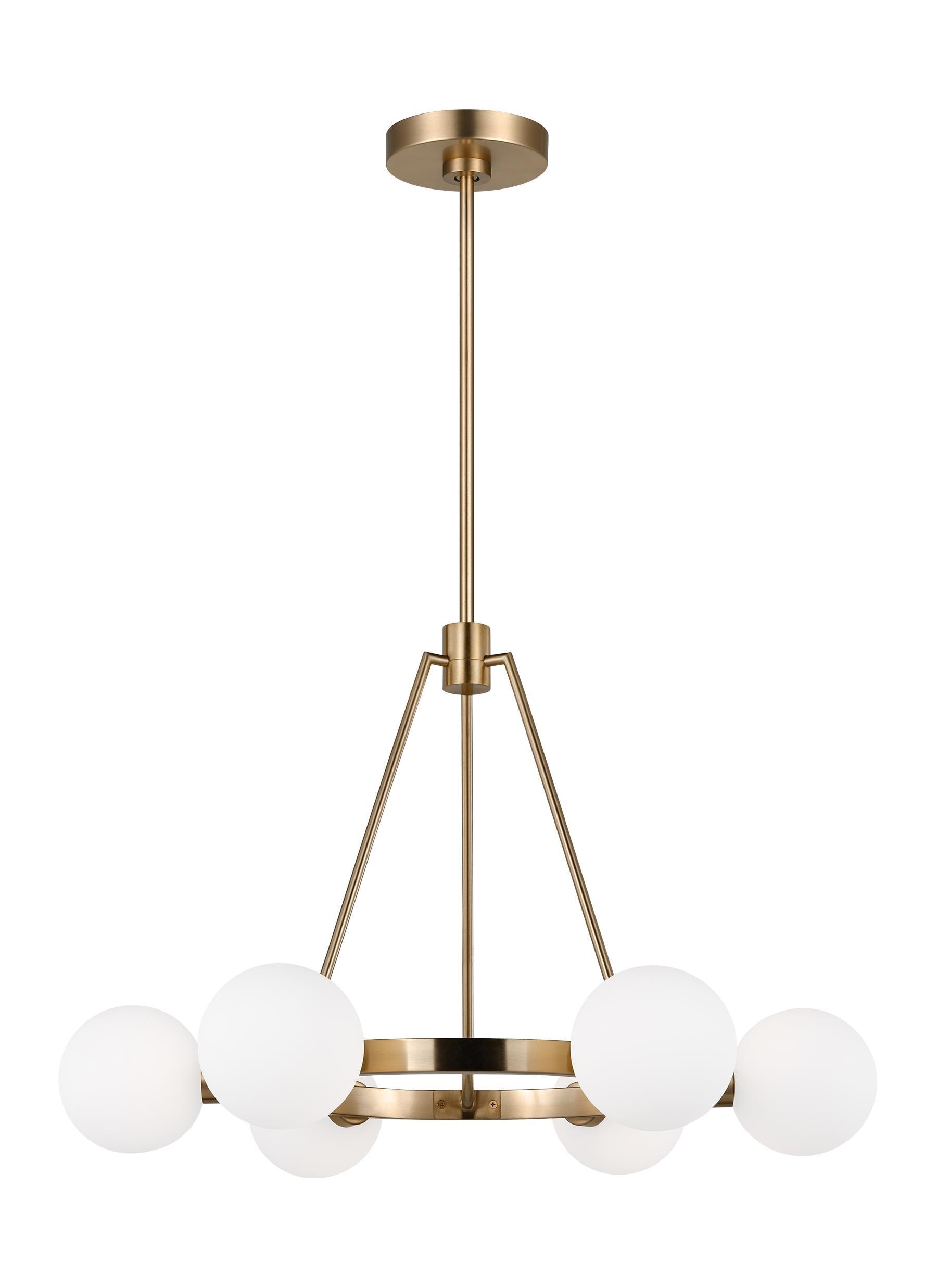 Helen 6 Light Metal Dimmable Chandelier