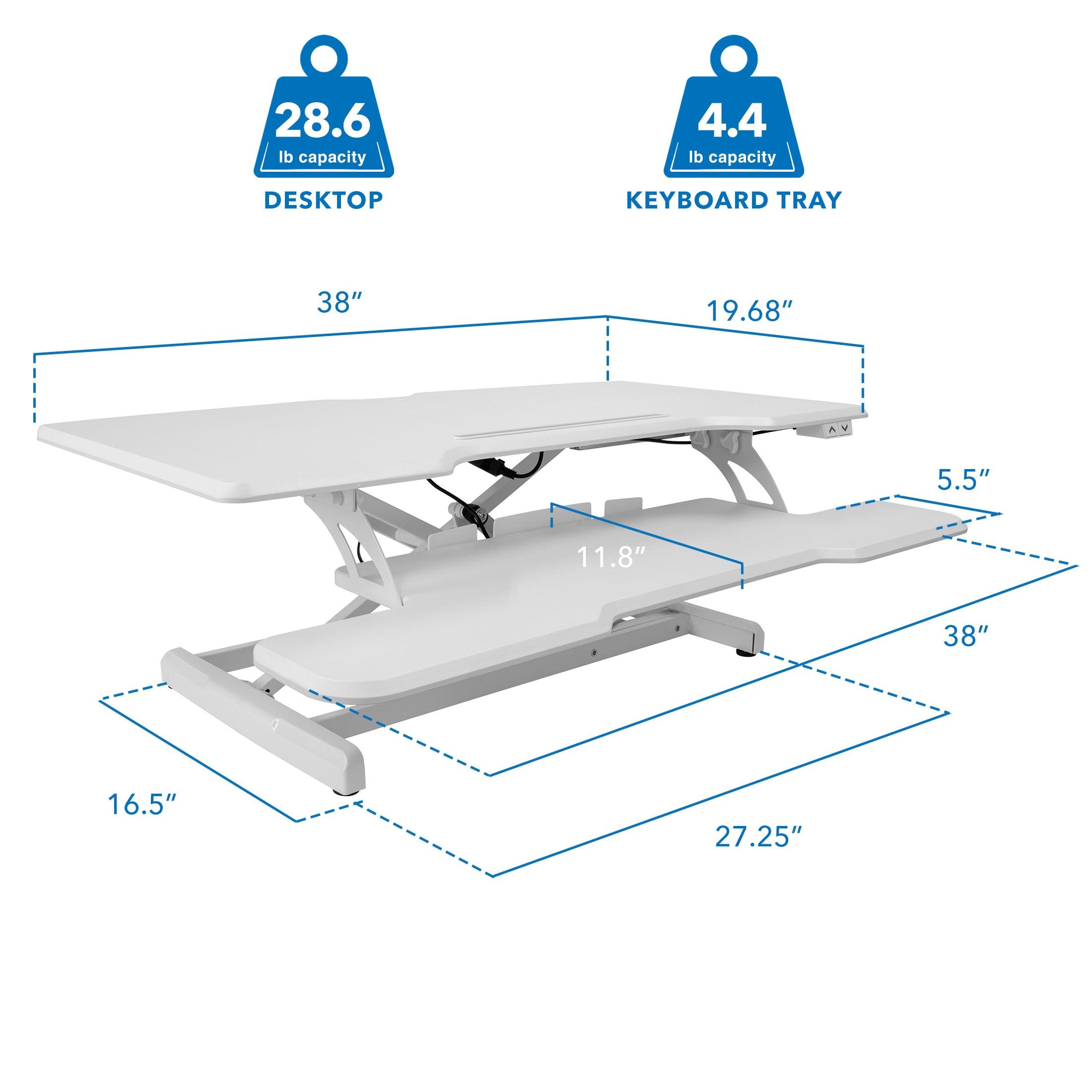 Adjustable Metal Base Standing Desk Converter