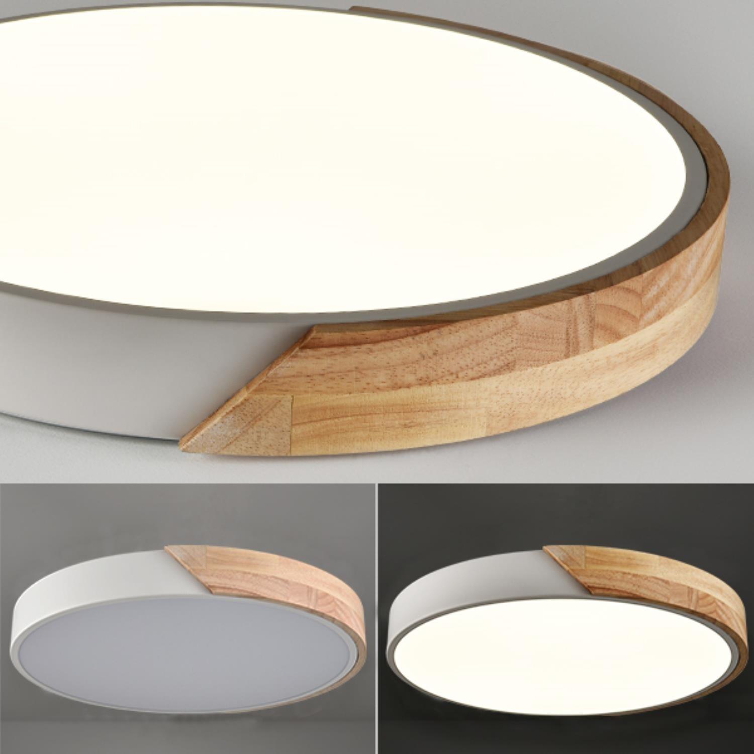 Modern White Flush Mount LED Ceiling Light Fixture