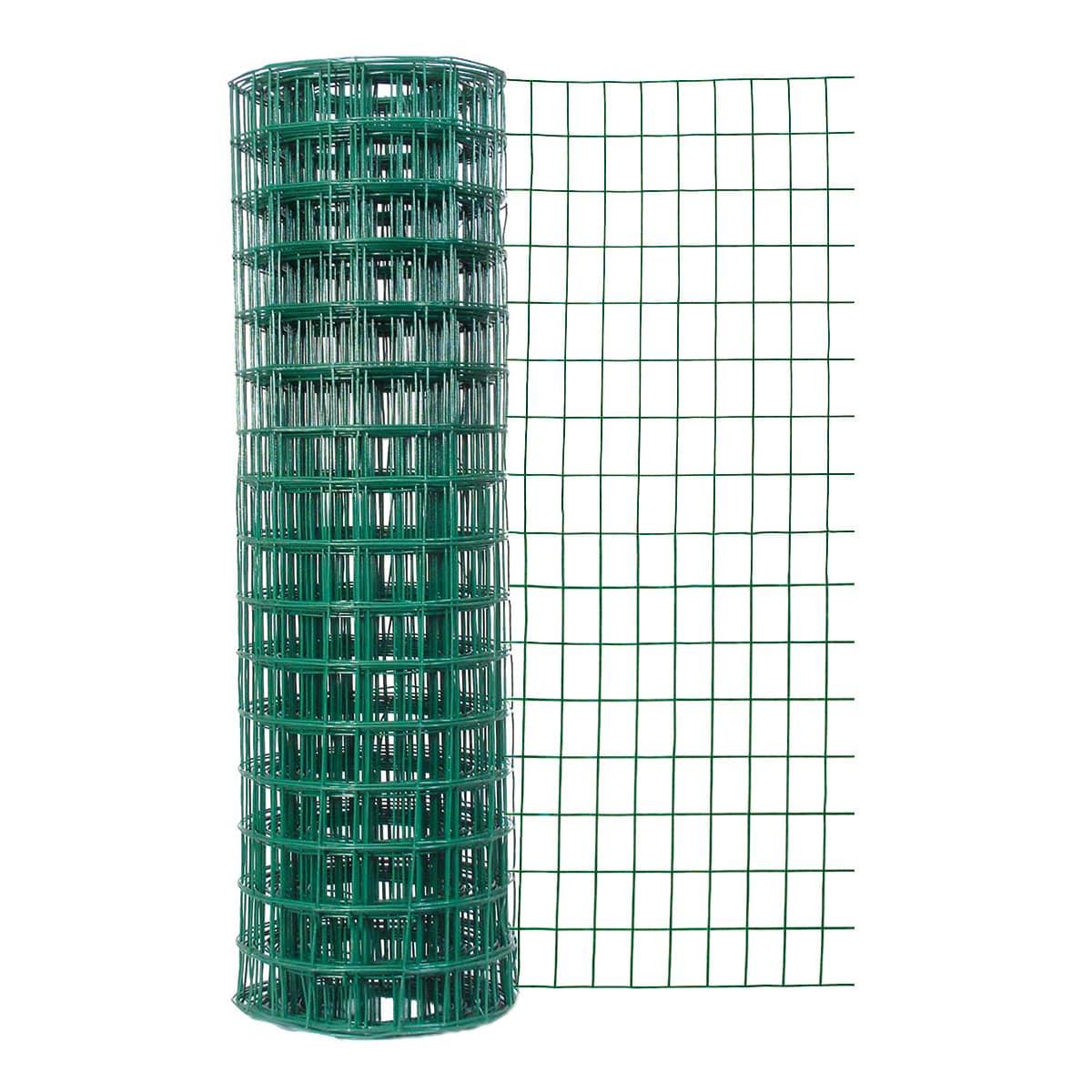 Garden Zone Green Vinyl Coated 48 in. H x 50 ft. L Steel Fence