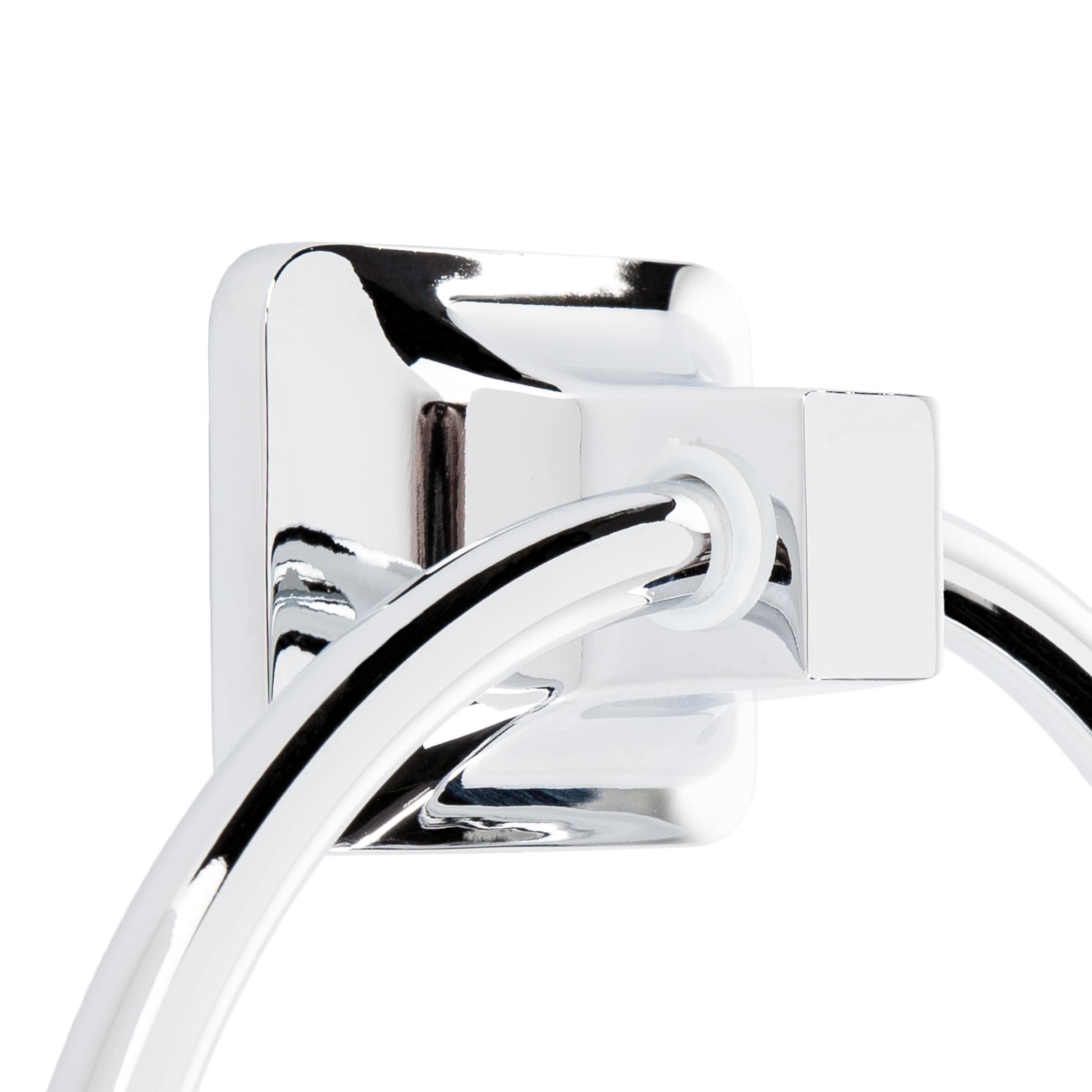Project Source Seton Chrome Finish Wall Mount Towel Ring