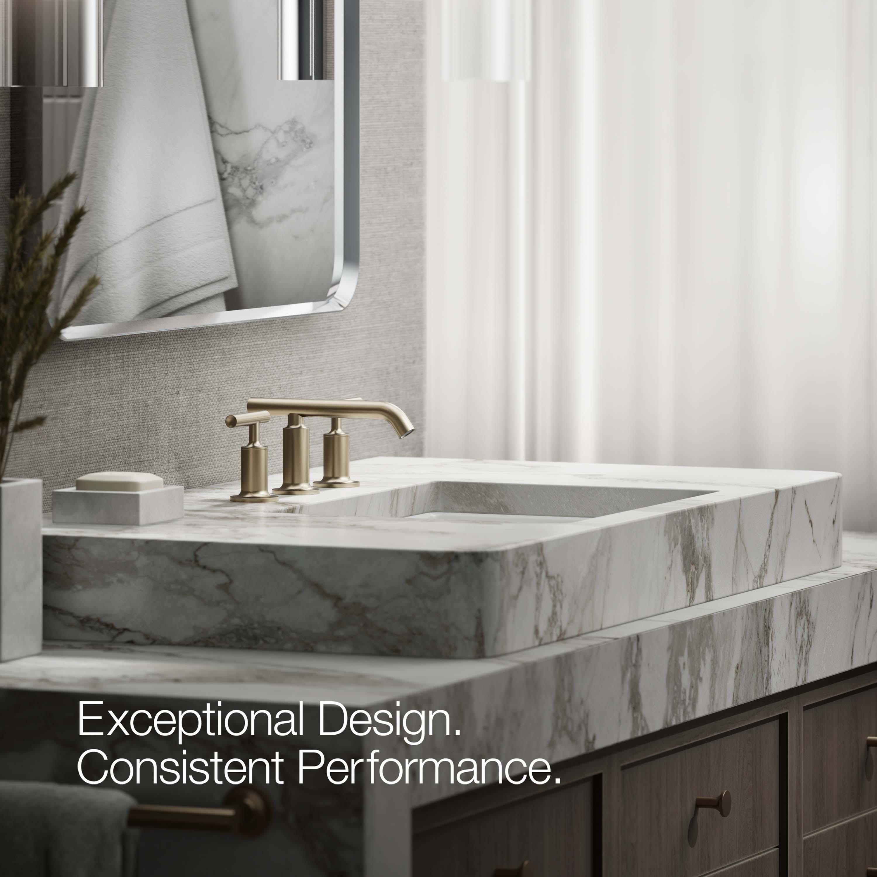 Purist® Widespread Bathroom Faucet with Drain Assembly