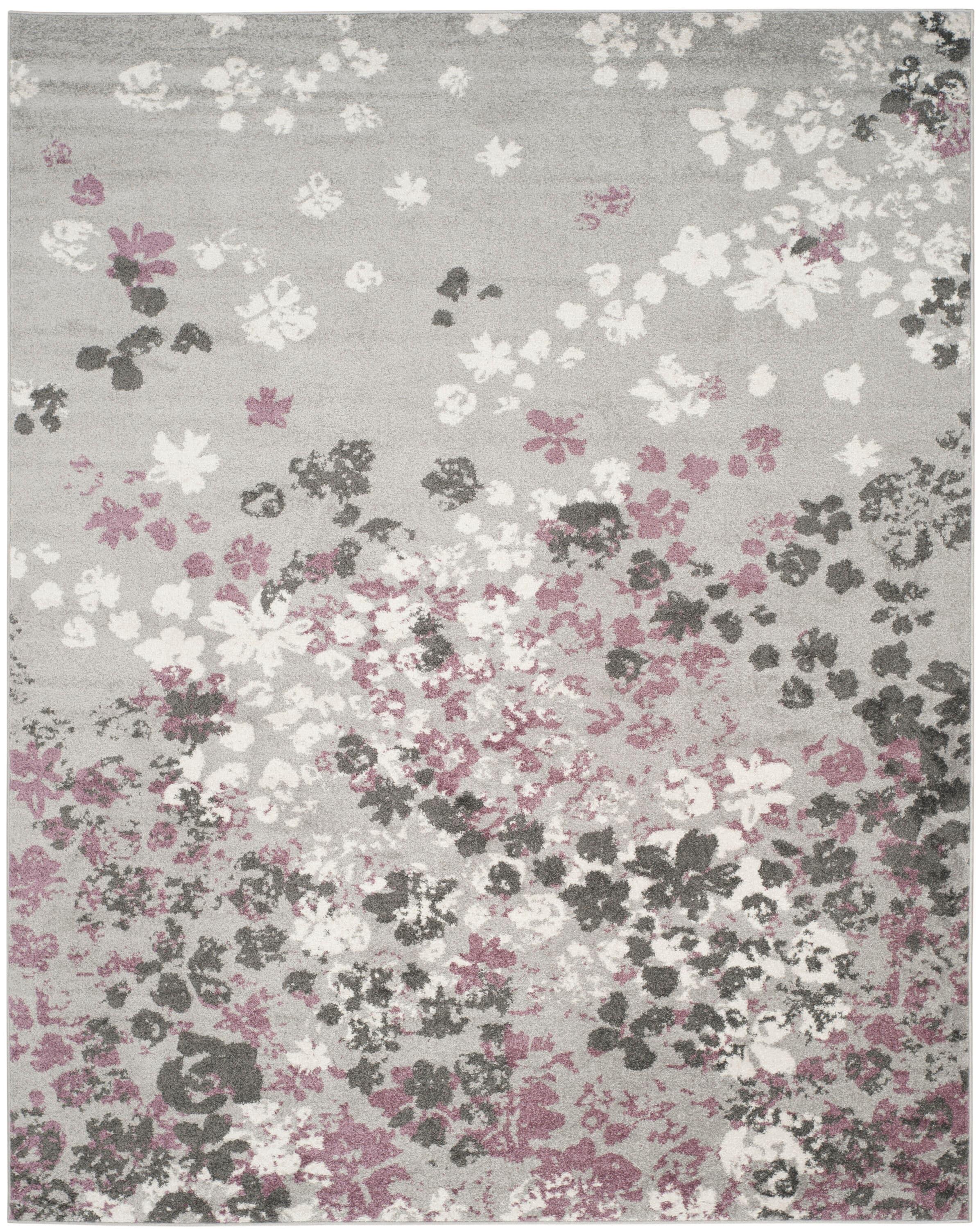 Adirondack ADR115 Machine Made Indoor Area Rug - Light Grey/Purple - 10'x14' - Safavieh