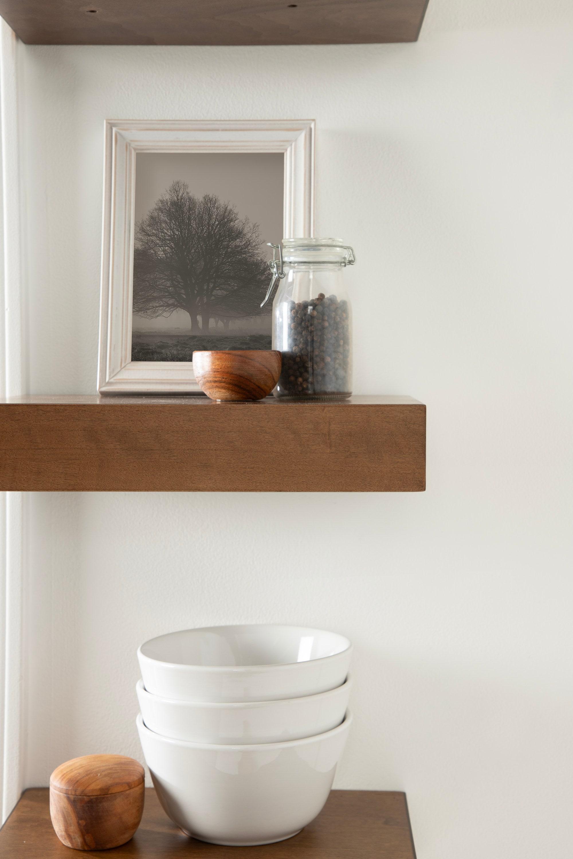 Kate & Laurel All Things Decor (Set of 3) 12" Havlock Wood Floating Shelves Rustic Brown