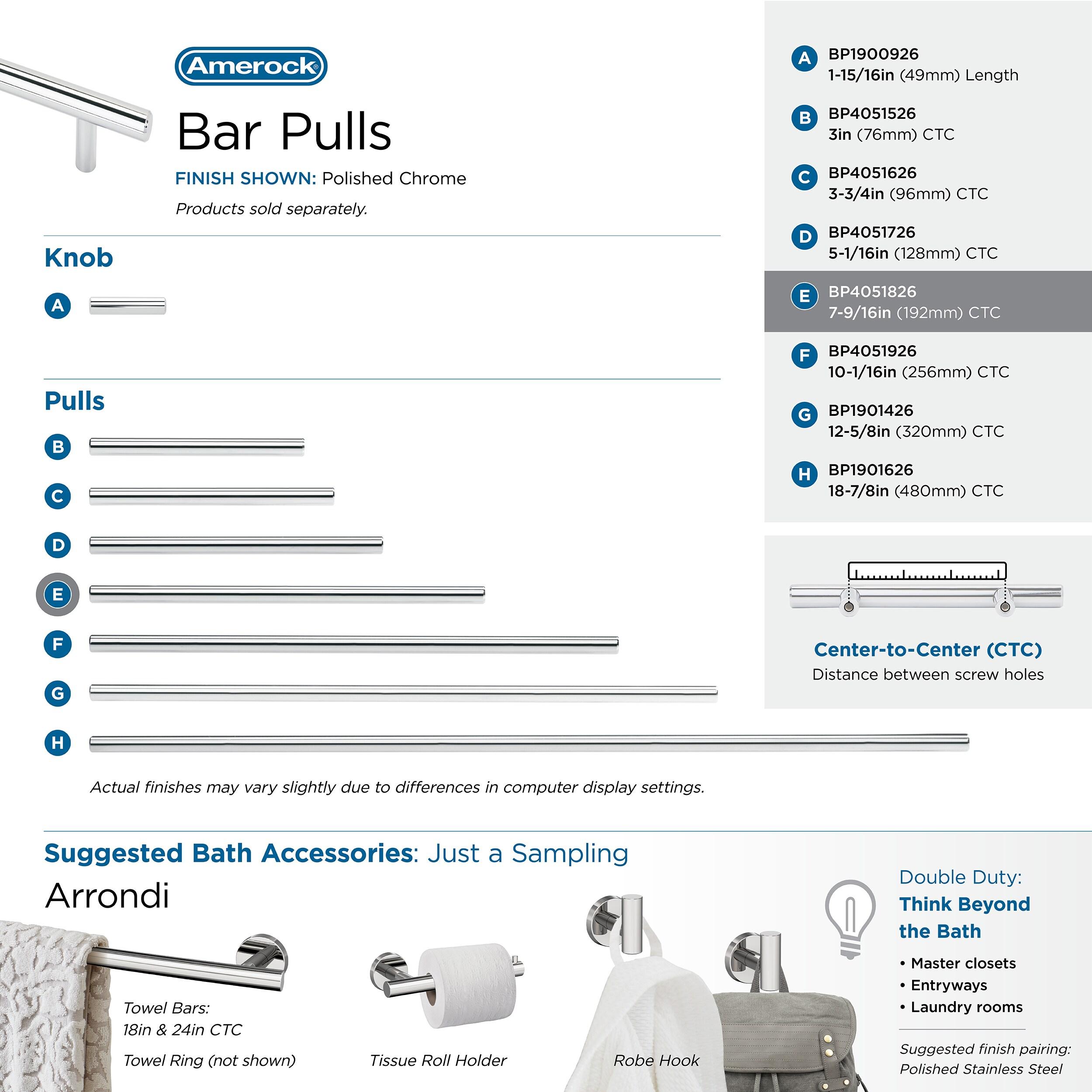 Bar Pulls Center to Center Bar Pull