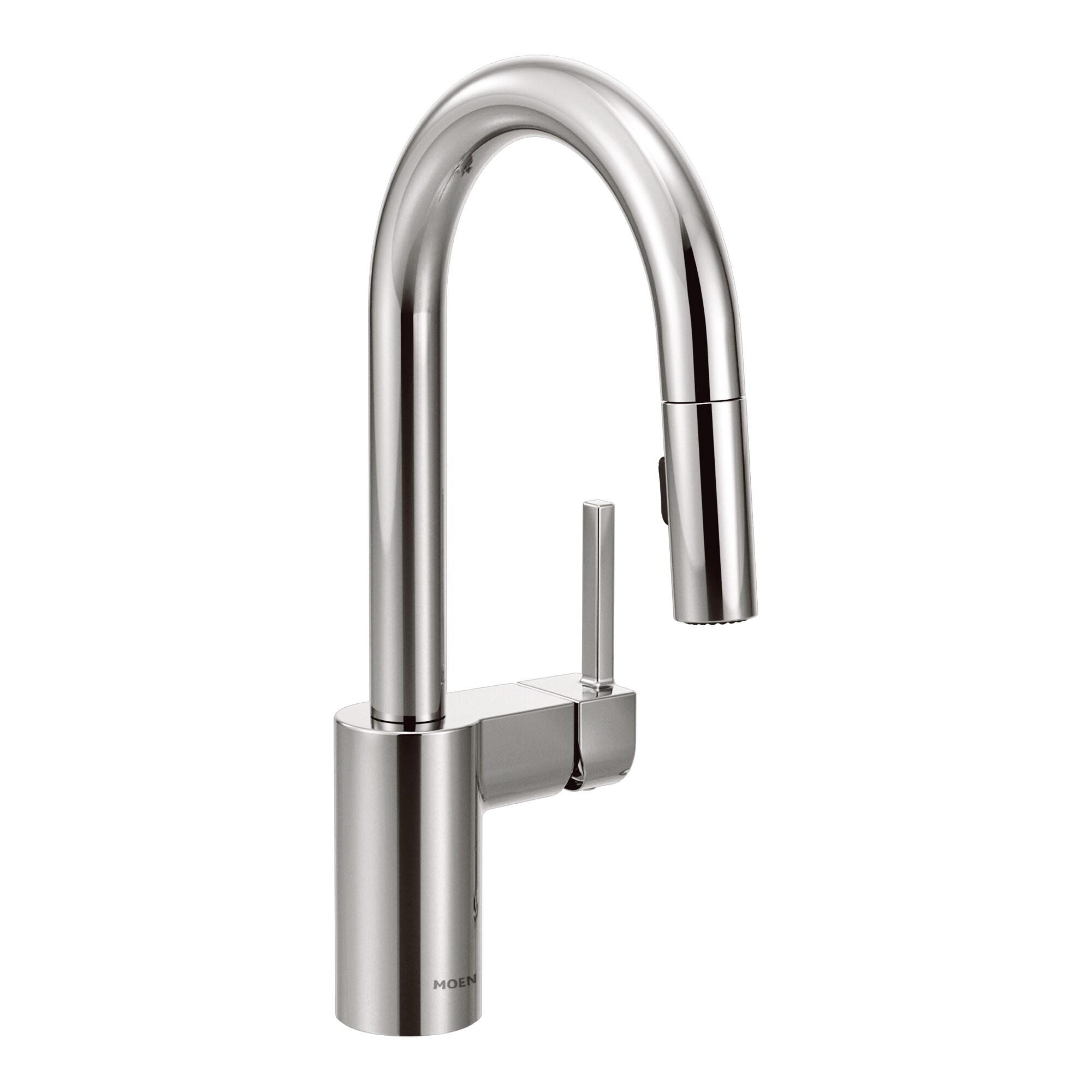 Moen Align One Handle Modern Kitchen Pulldown Faucet with Reflex and Power Clean Technology