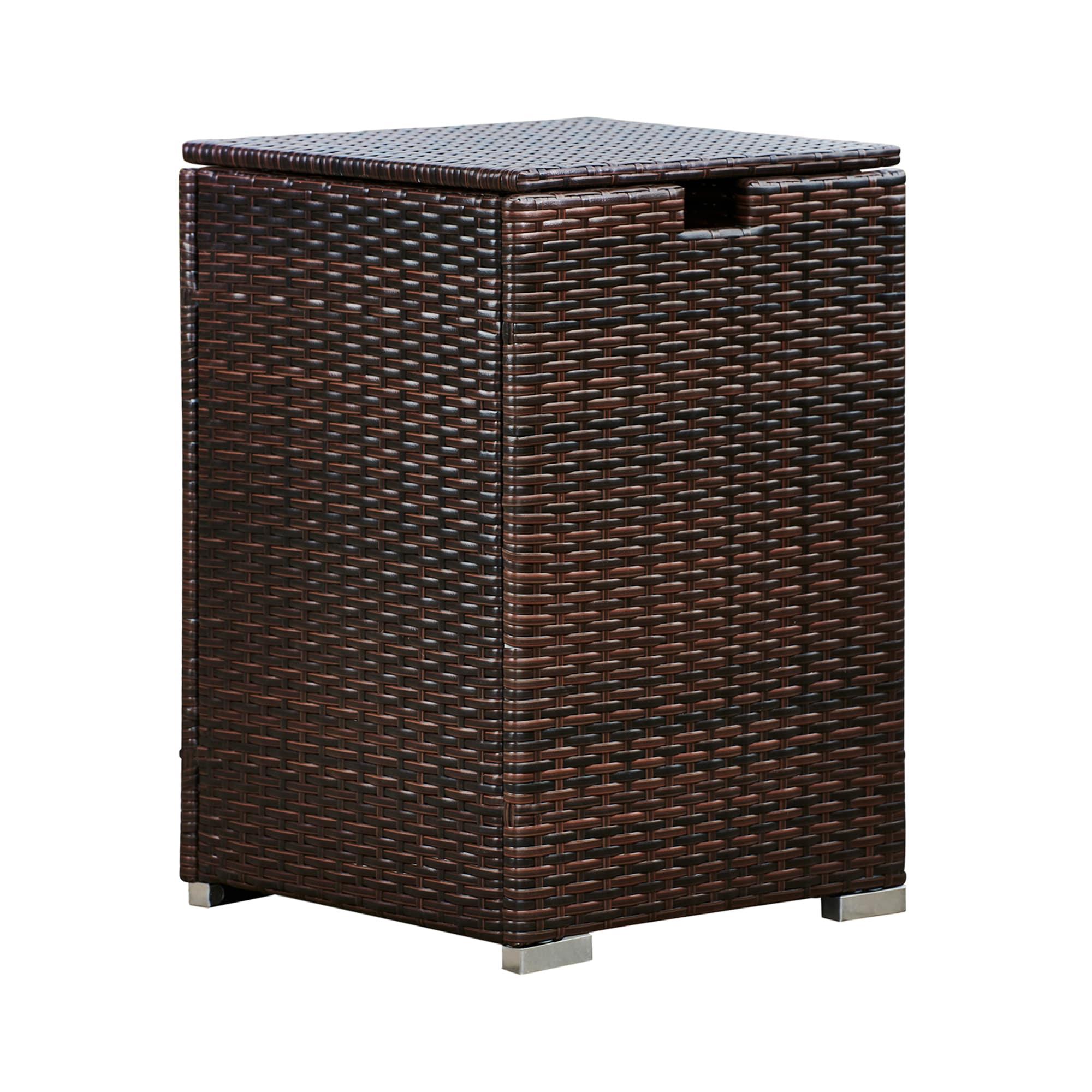 Outdoor PE Rattan & Wicker Propane Tank for 20-lb. tanks Cover Table