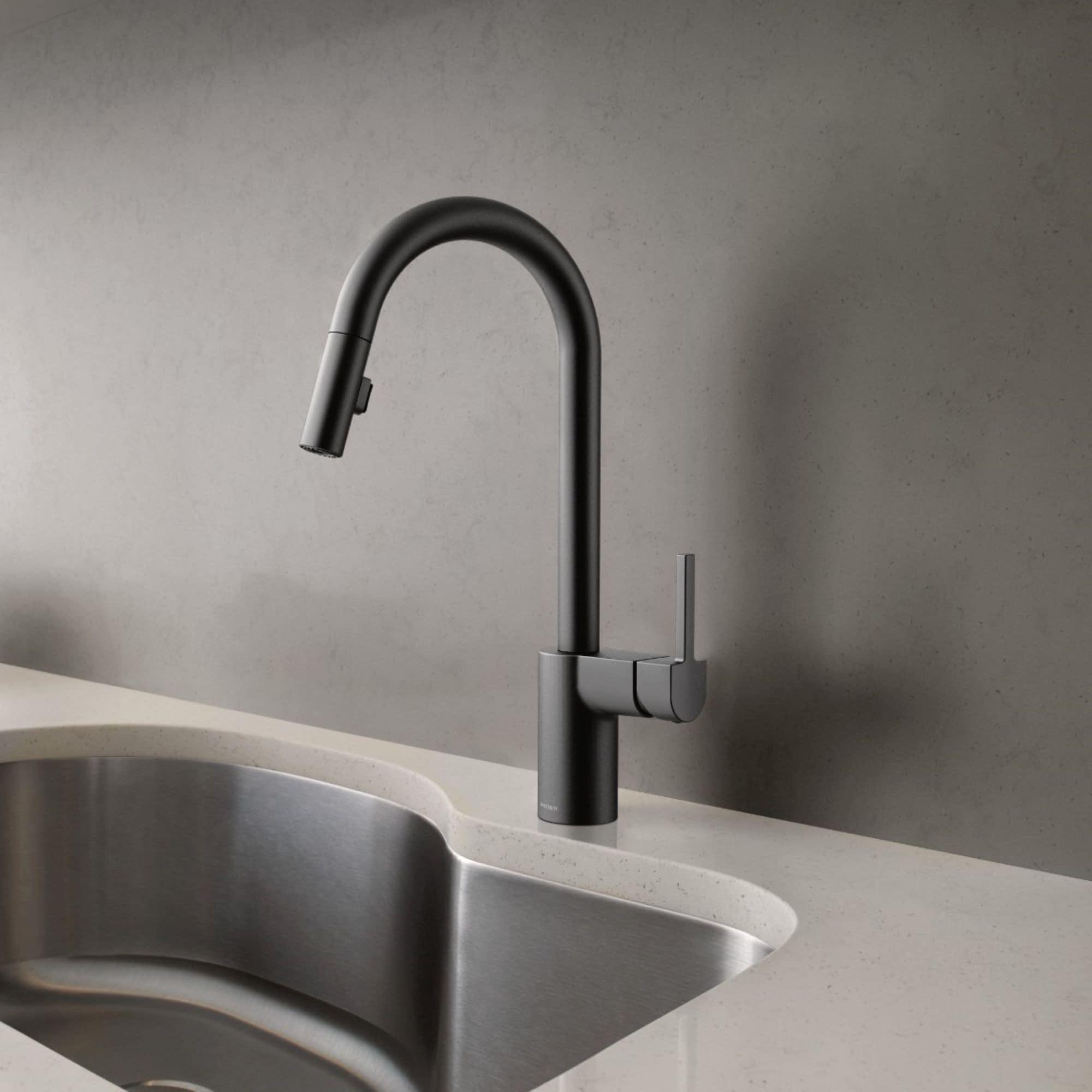 Moen Align One Handle Modern Kitchen Pulldown Faucet with Reflex and Power Clean Technology