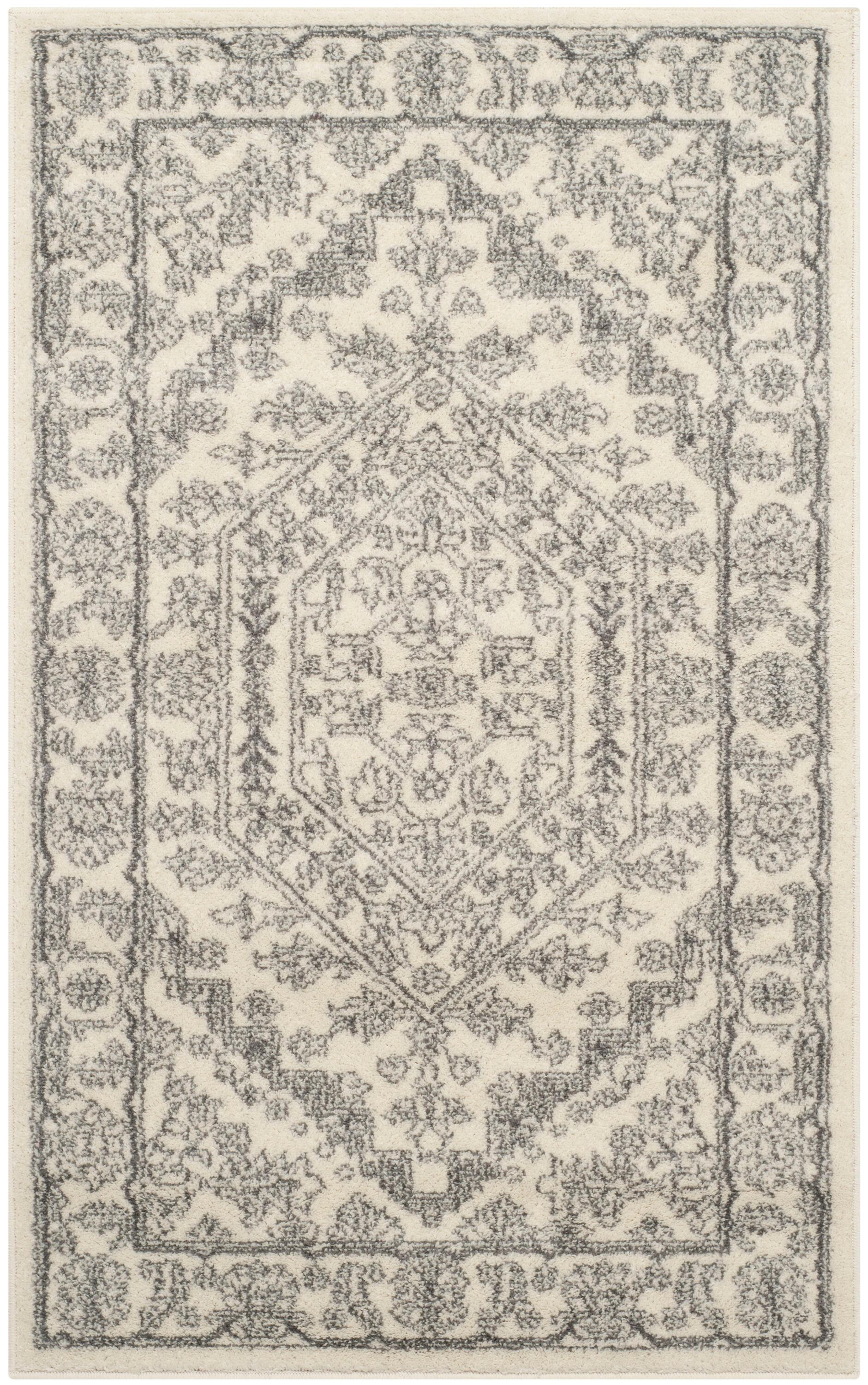 Adirondack ADR108 Power Loomed Accent Rug - Ivory/Silver - 3'x5' - Safavieh.