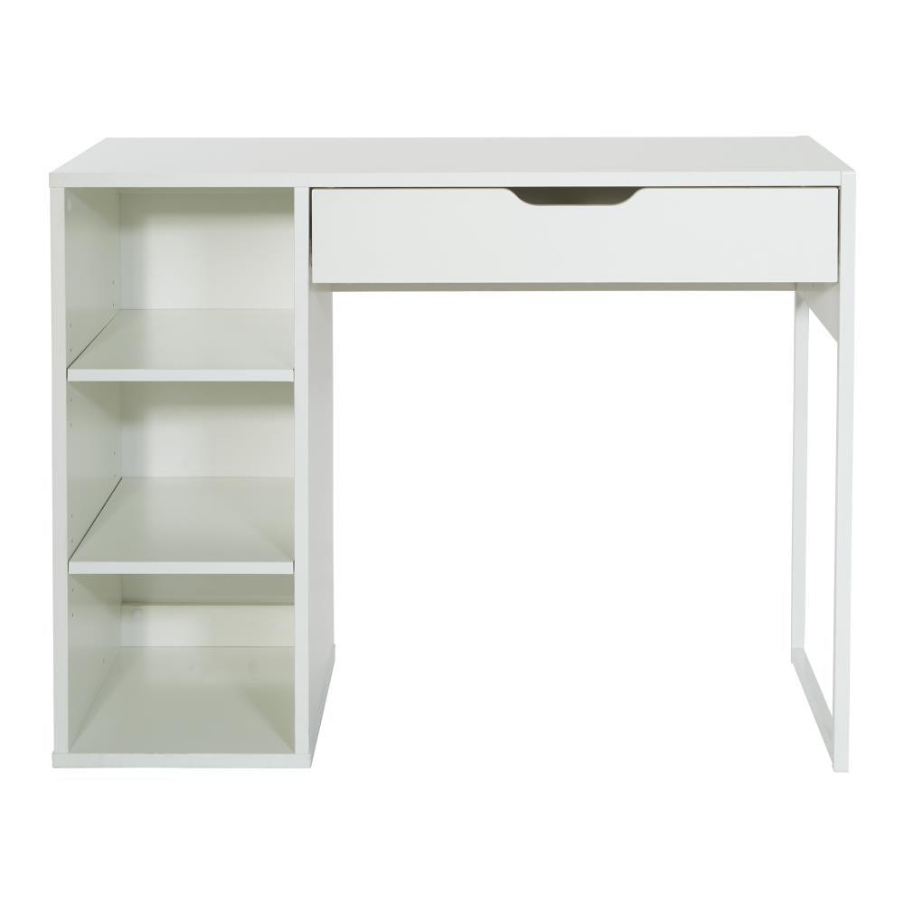 Ravel 40"W Desk in Engineered Wood White Finish by OSP Home Furnishings