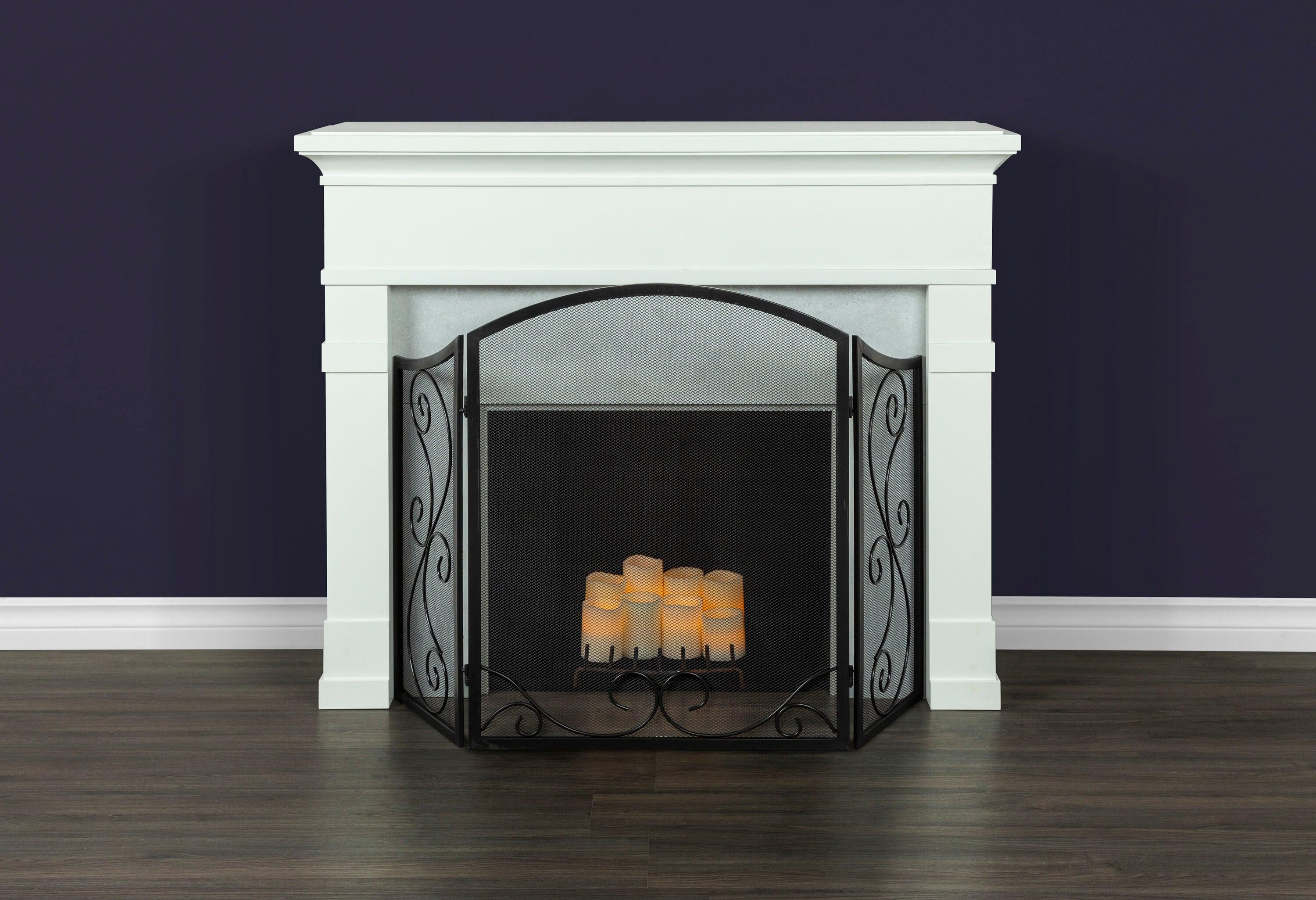 Pleasant Hearth FA995S Steel Iris Scroll Fireplace Screen