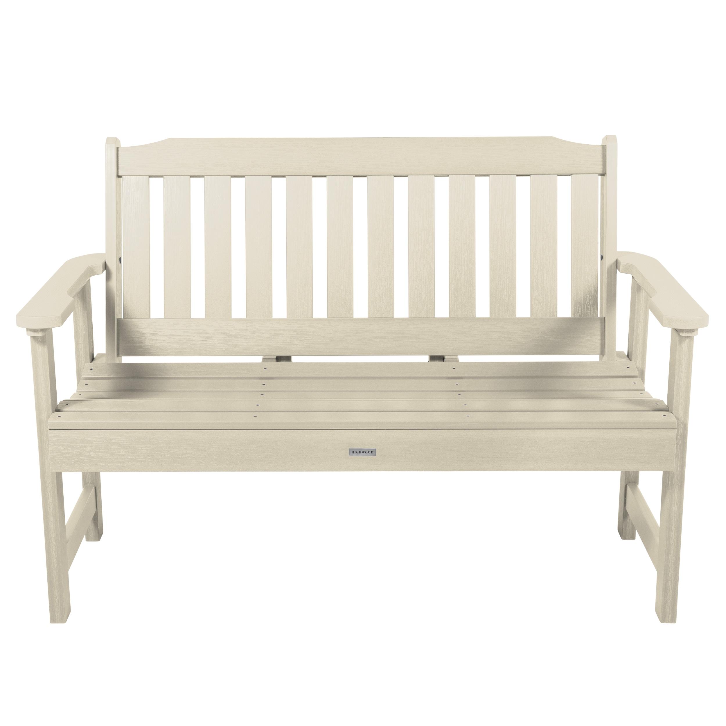 Highwood Lehigh 4ft Garden Bench - 2-Person, Eco-friendly, Synthetic Wood