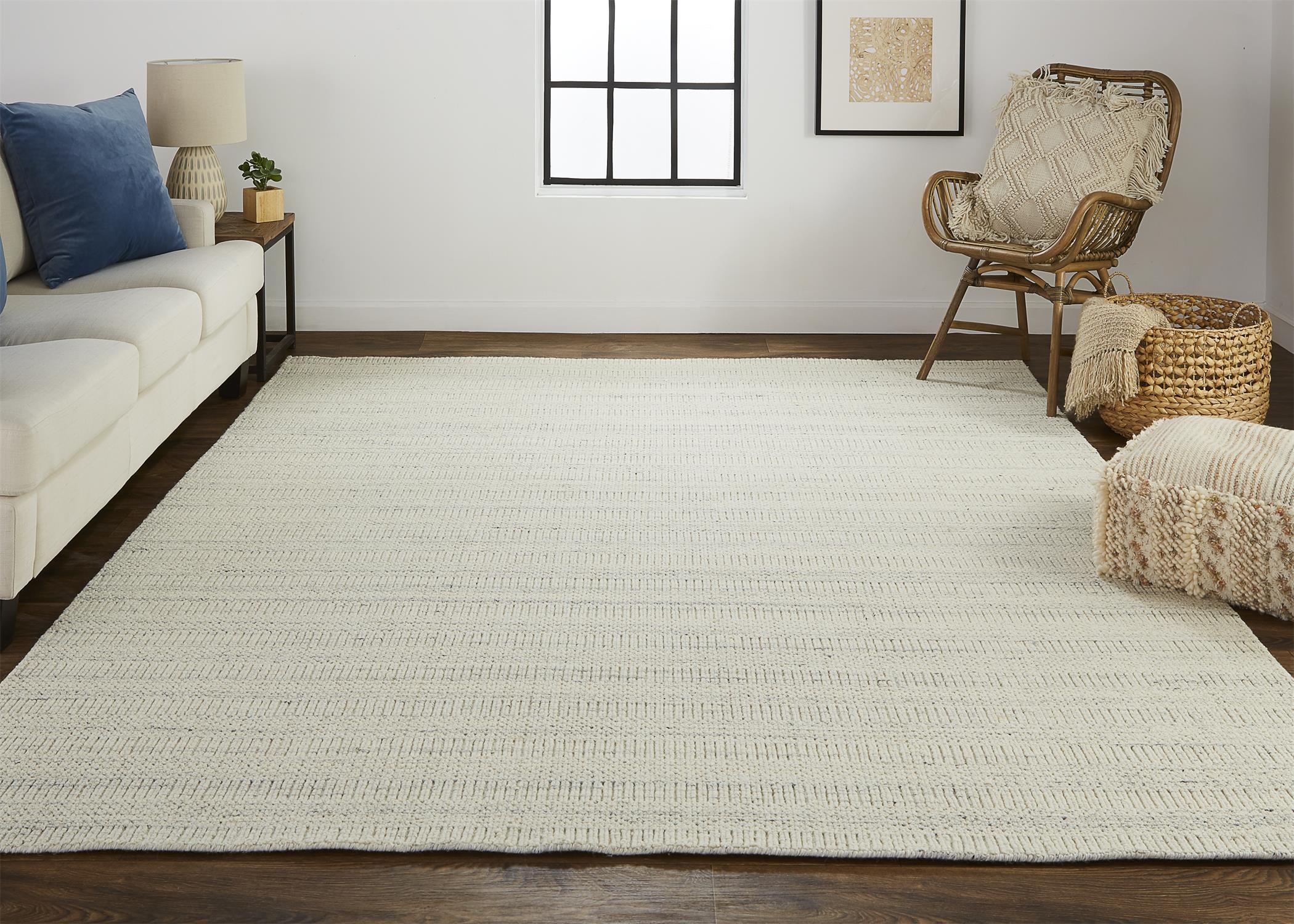 Handmade Reversible Gray Wool Rectangular Area Rug