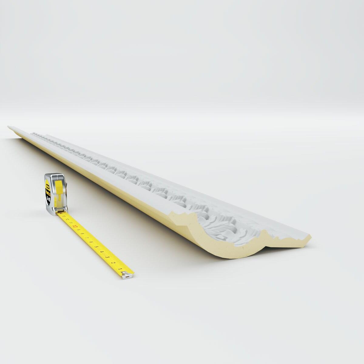 Ekena Millwork 7 3/4"H x 5 1/2"P x 9 1/2"F x 94 1/2"L Odessa Leaf Dentil Crown Moulding