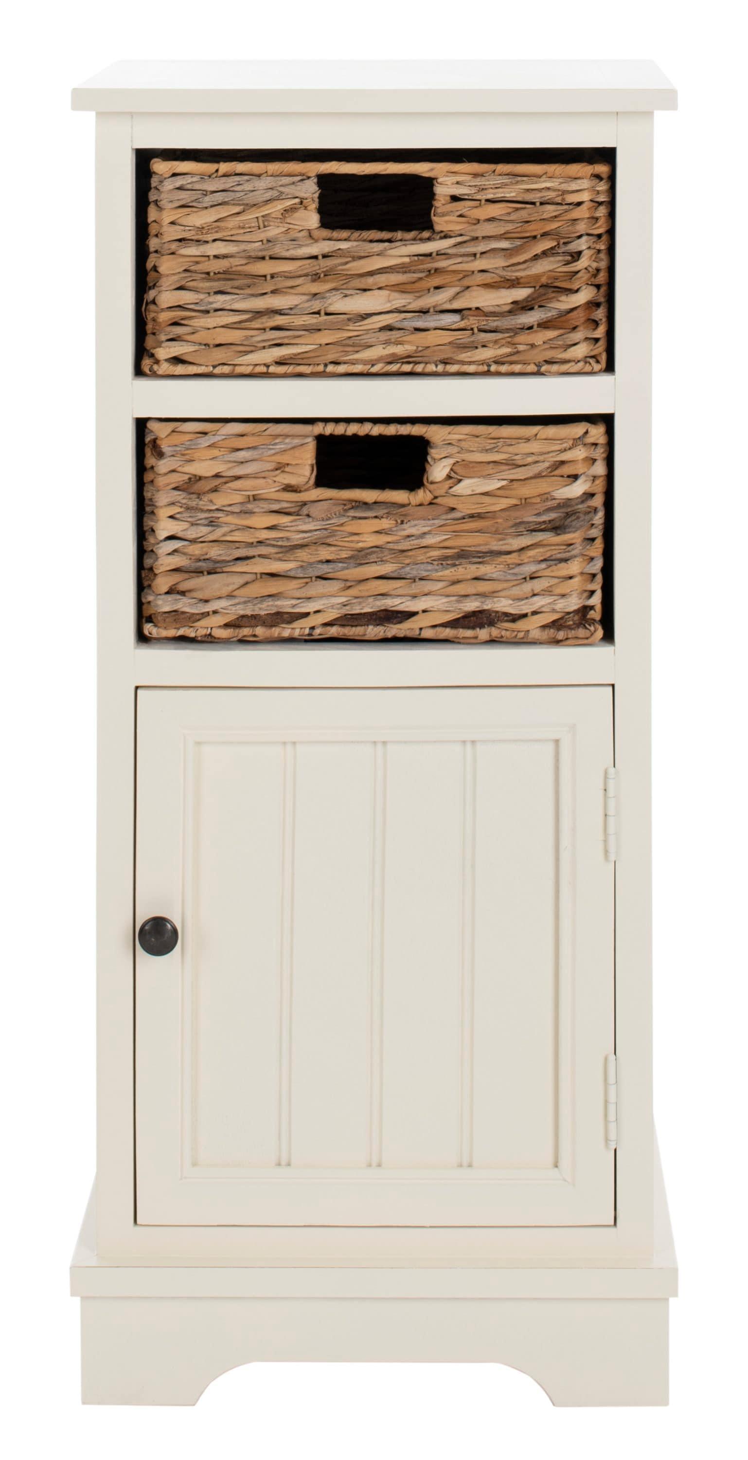 Connery Cabinet - AMH5742 - Vintage White - Safavieh Couture