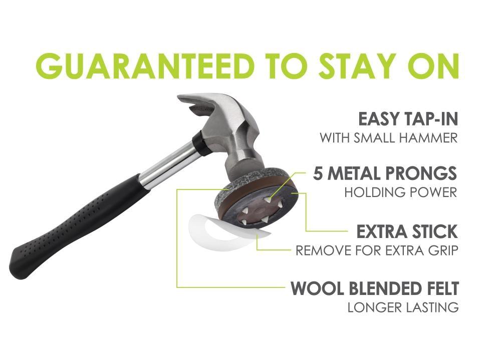 Slipstick GorillaFelt 1.5 inch Grey/Brown Plastic