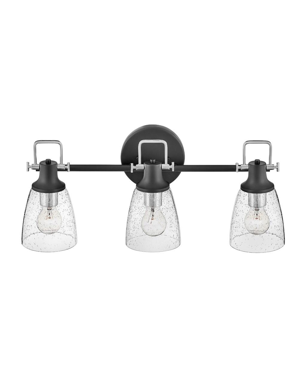 Easton 3-Light Dimmable Black Vanity light