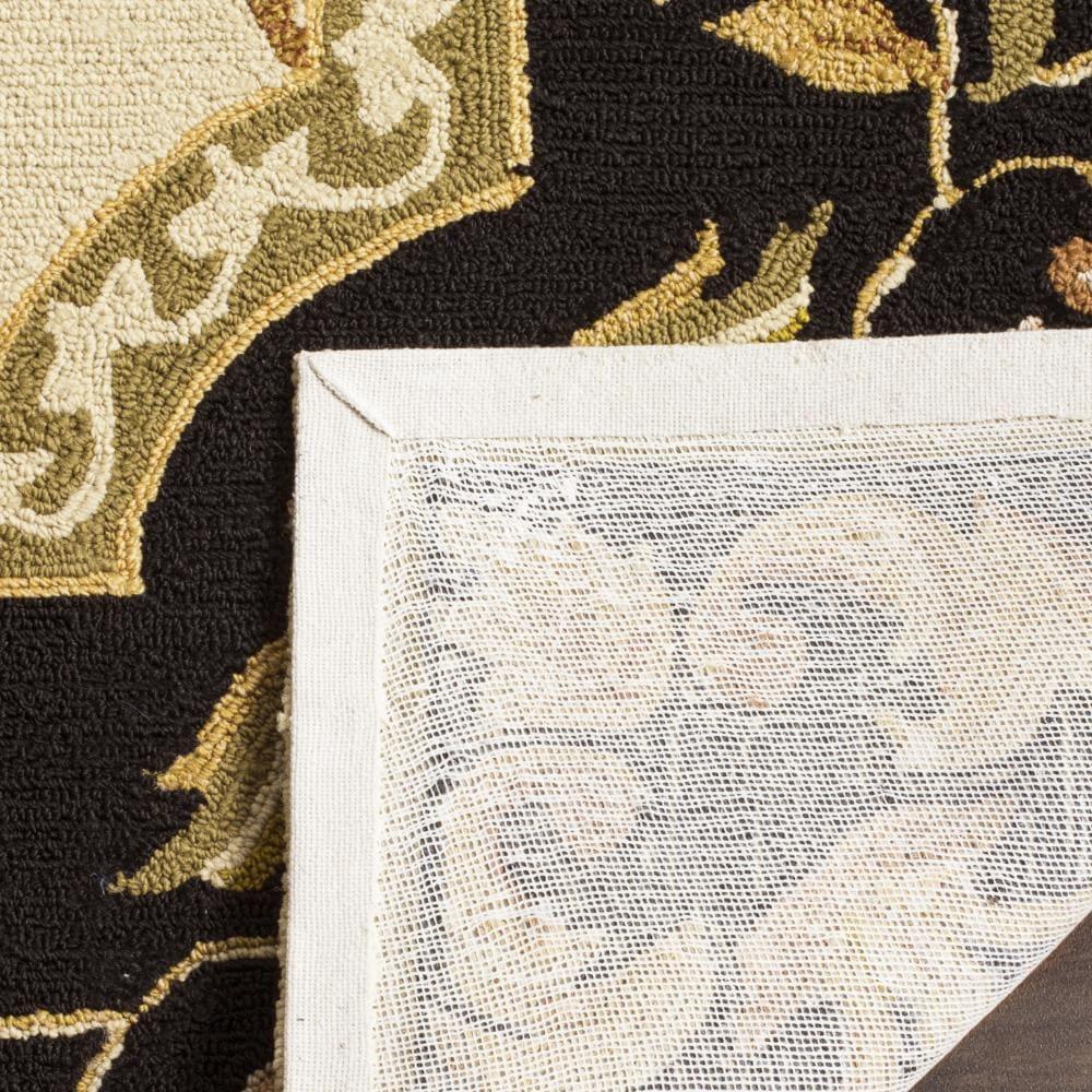 Easy Care EZC753 Hand Hooked Area Rug - Ivory/Black - 4'x6' - Safavieh.