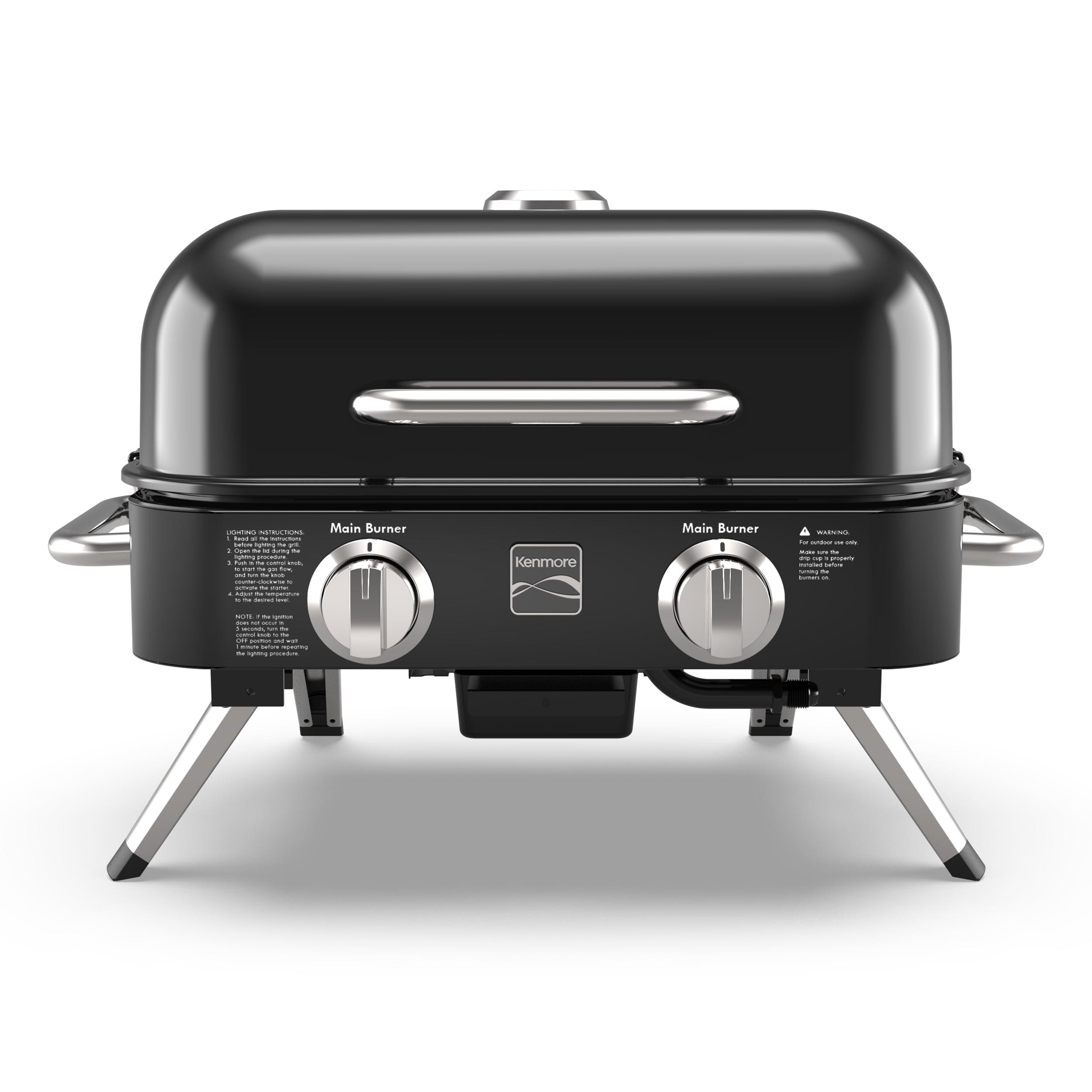 Kenmore 2-Burner Portable Tabletop Retro Gas Grill