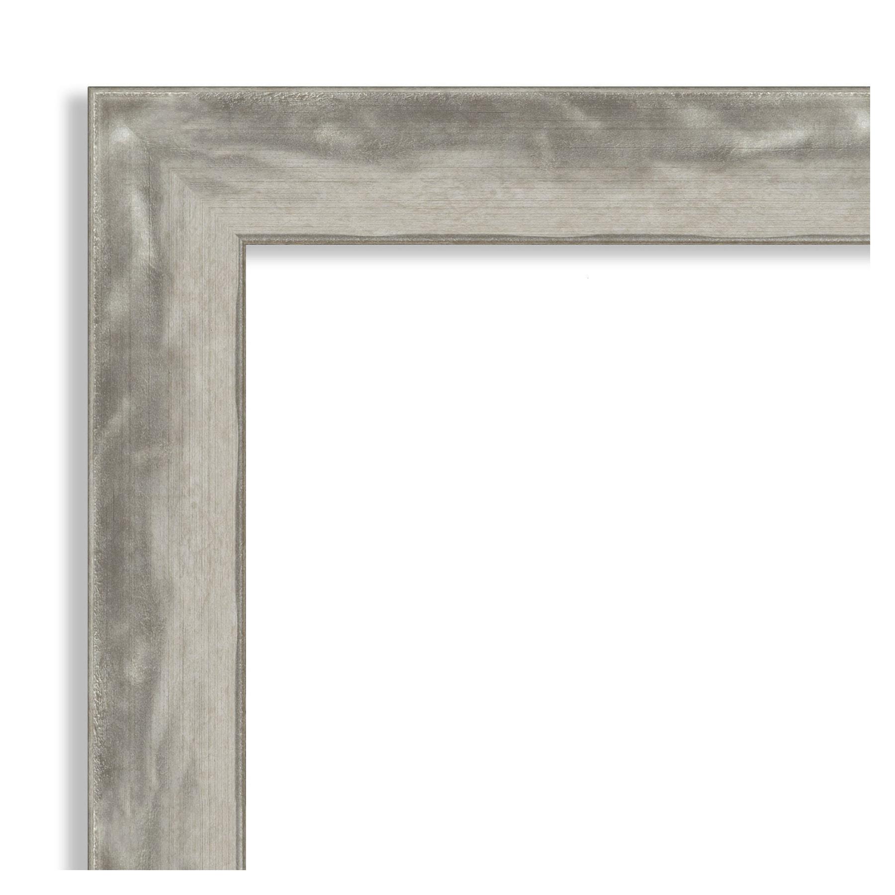 Amanti Art Waveline Silver Narrow Picture Frame Opening Size 11x14 in.