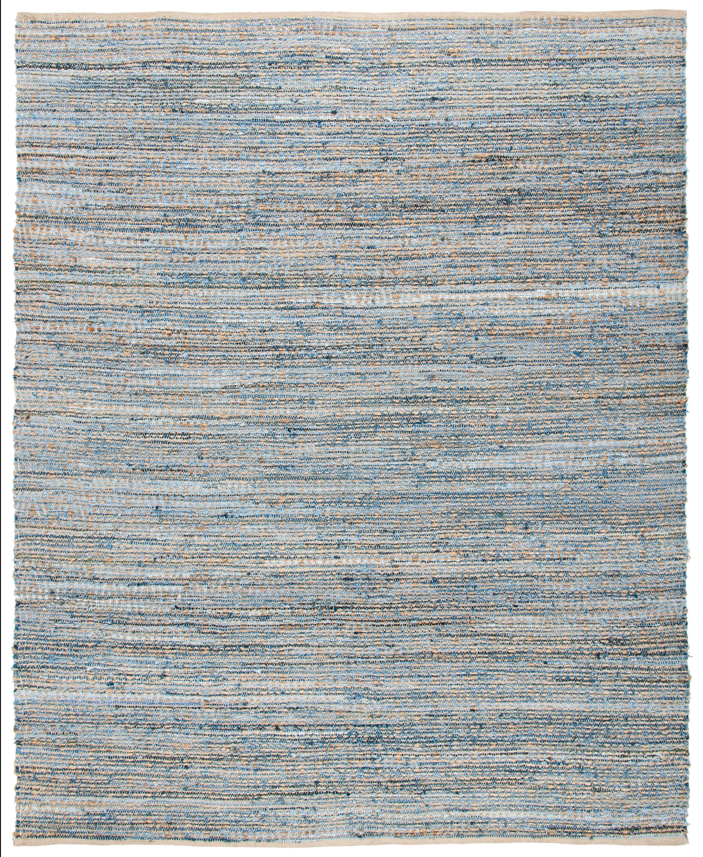 Cape Cod CAP351 Woven Indoor Area Rug - Natural/Blue - 10'x14' - Safavieh