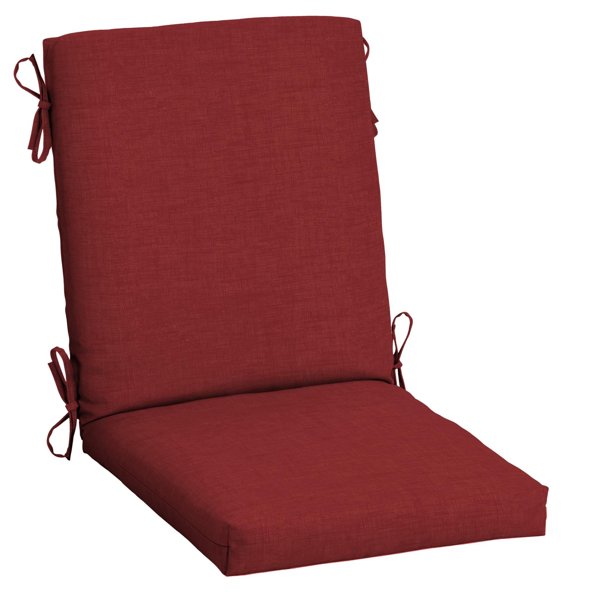 Arden Outdoor Dining Chair Cushion, 20 x 20, Rain-Proof, Fade Resistant, Ruby Red Leala