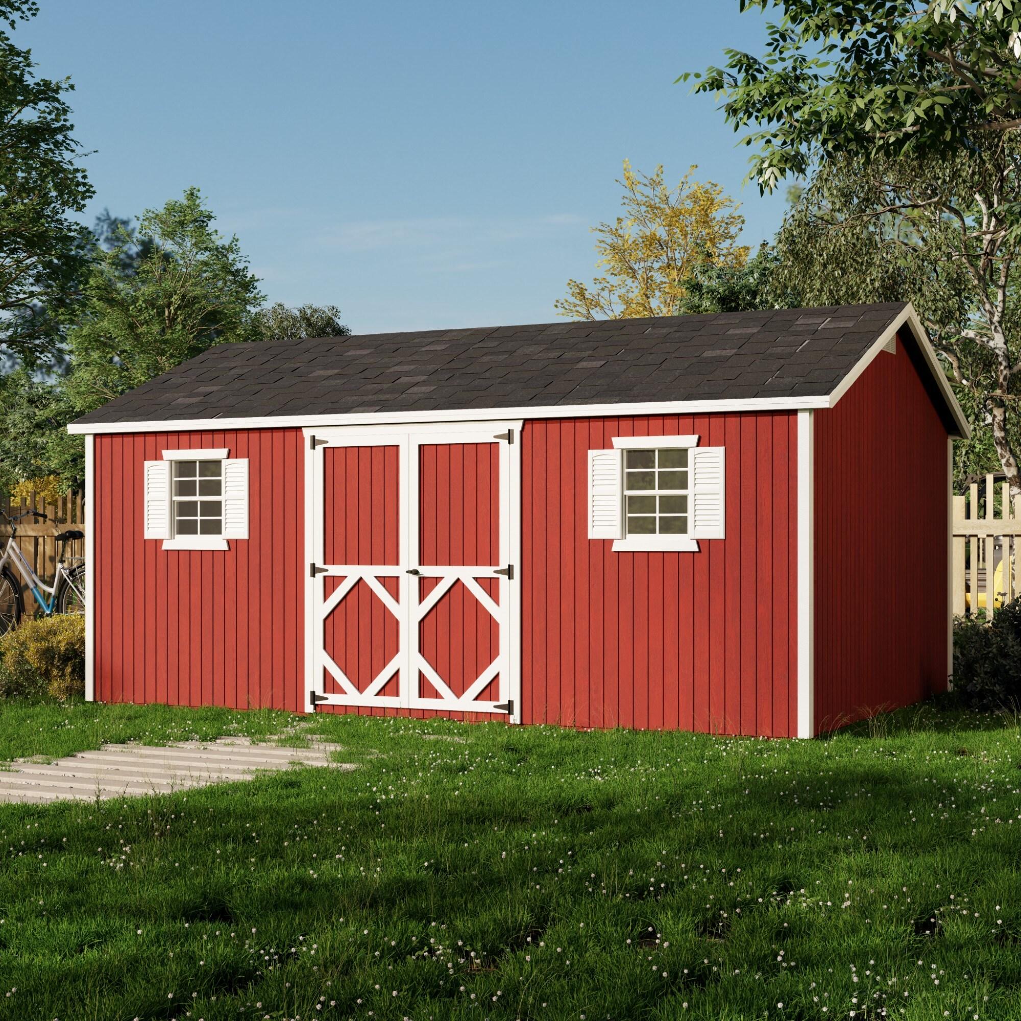Little Cottage Co. Classic Workshop Outdoor Wood Storage Shed