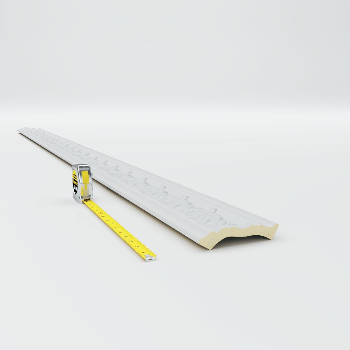 Ekena Millwork 4 1/2"H x 3 1/4"P x 5 1/2"F x 94 1/2"L Devon Crown Moulding