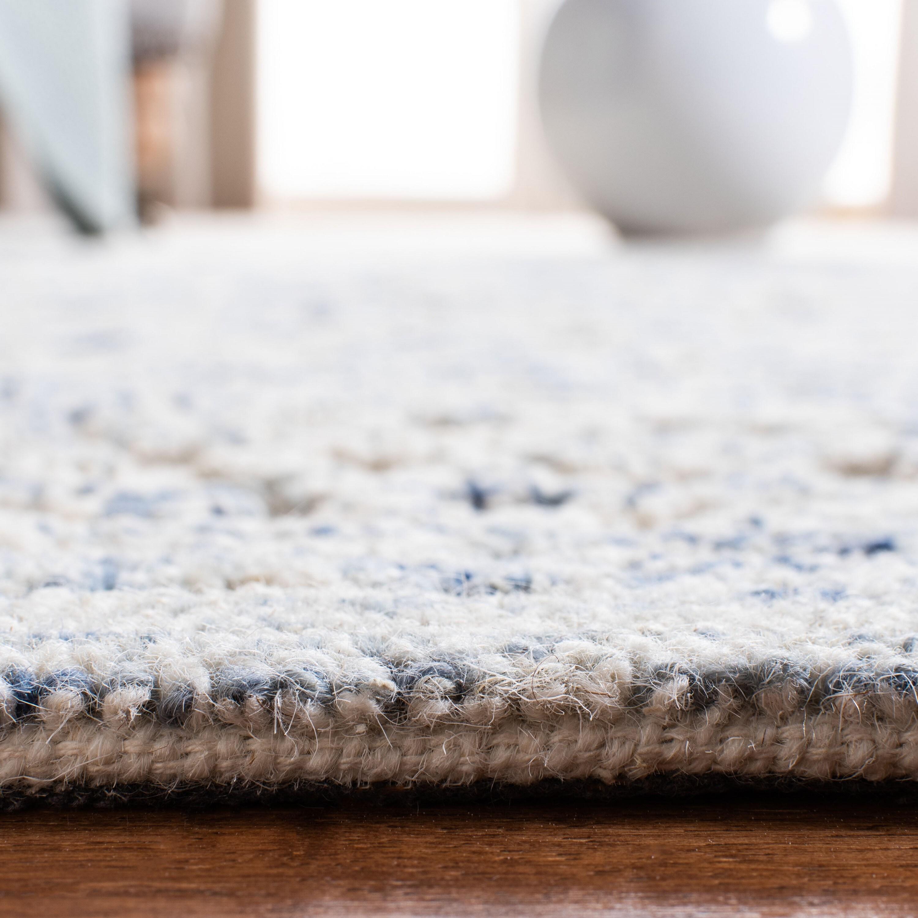 Trace TRC302 Hand Tufted Area Rug - Ivory/Blue - 8'x10' - Safavieh.