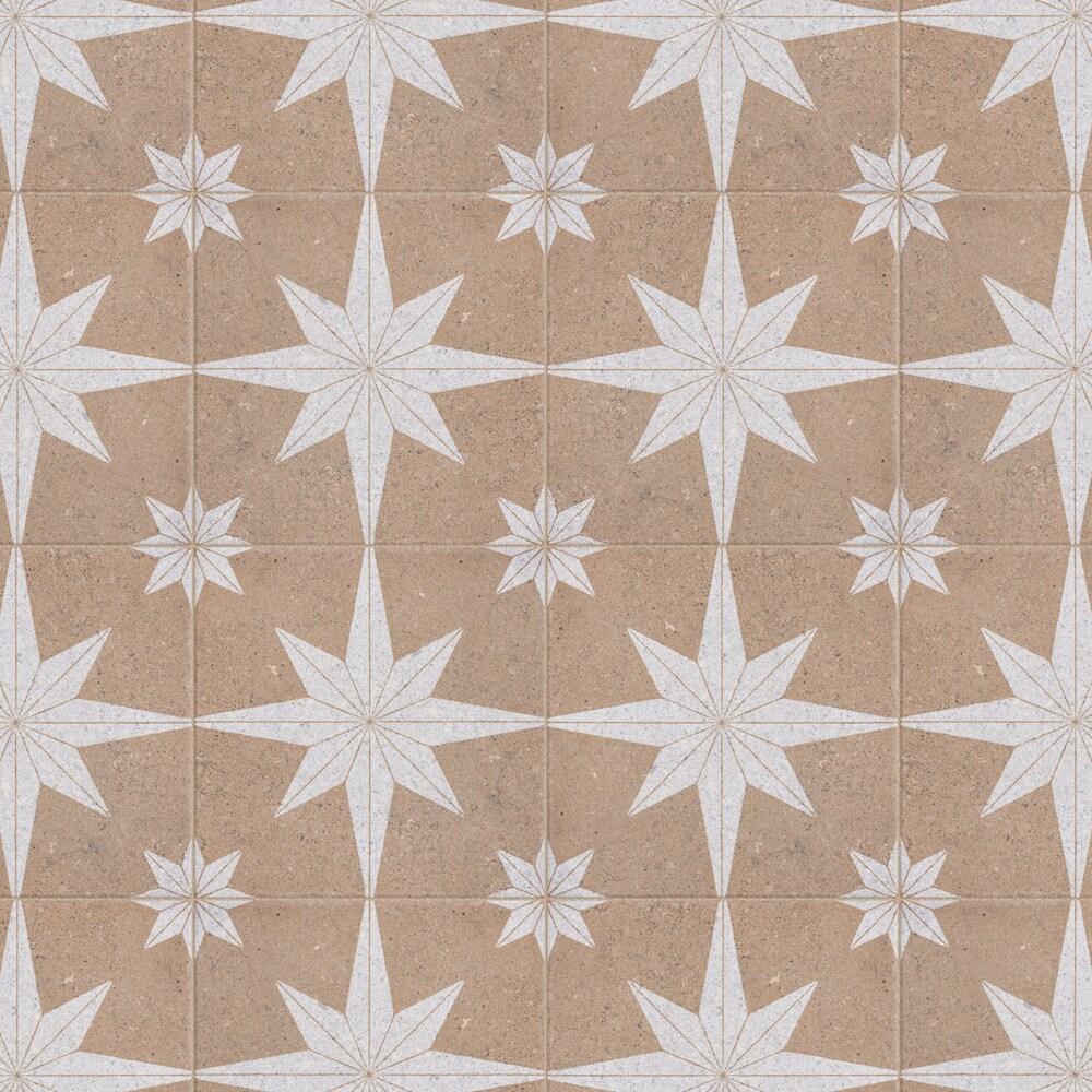 Merola Tile Compass Star 8" x 8" Porcelain Stone Look Wall & Floor Tile
