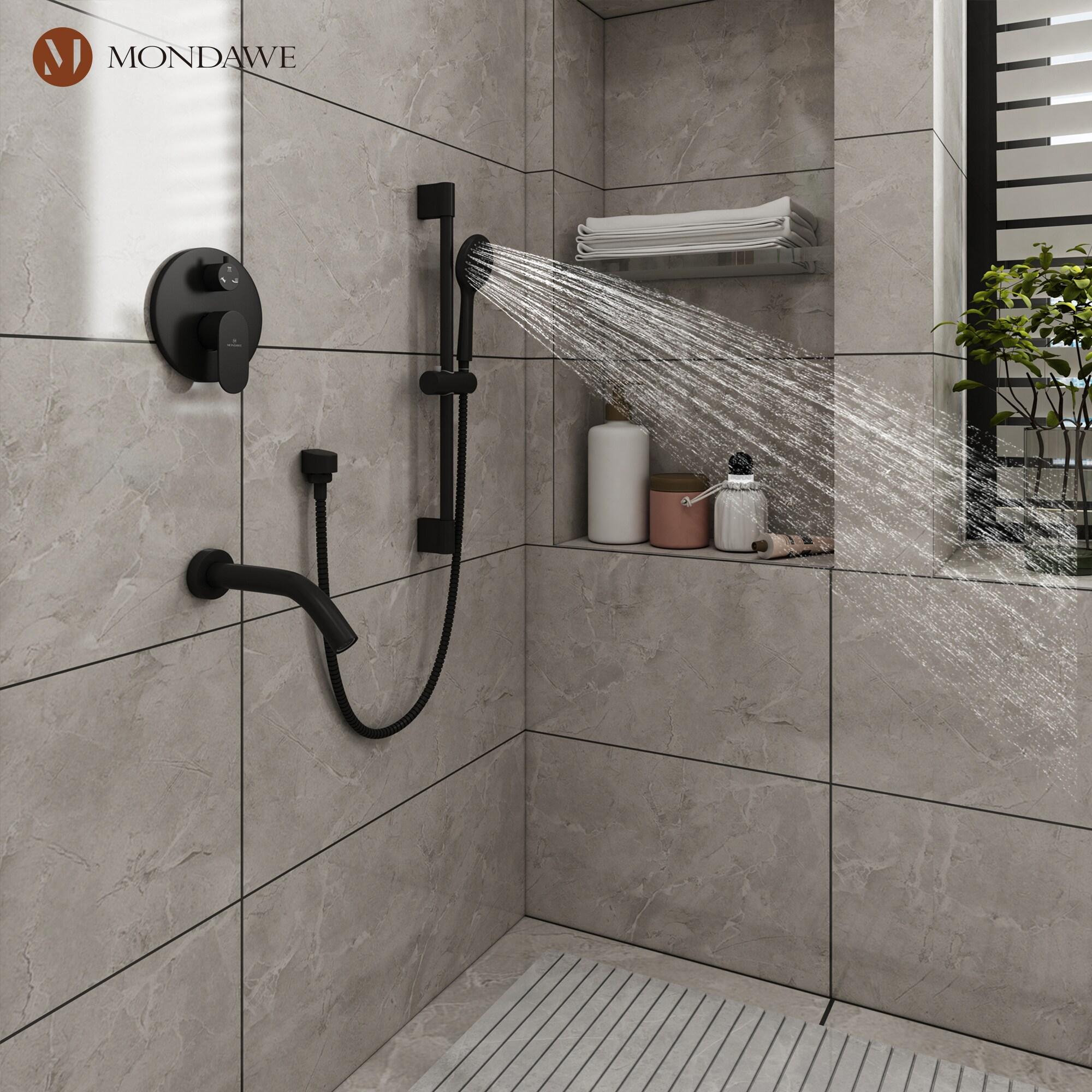 Calliope Wall Mounted 3 Function Retro Shower System with 3 Setting Handheld