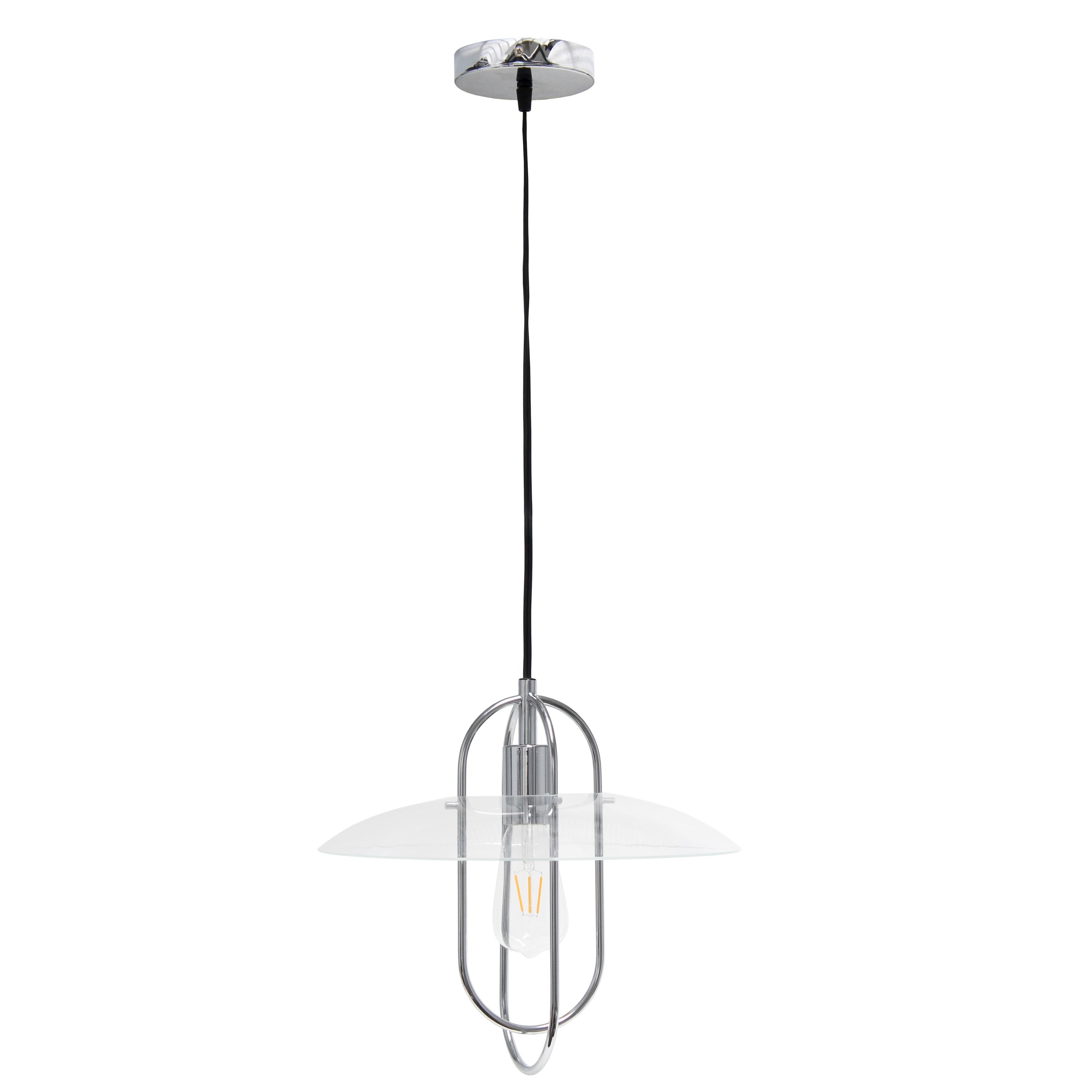1-Light Elongated Metal Pendant - Lalia Home