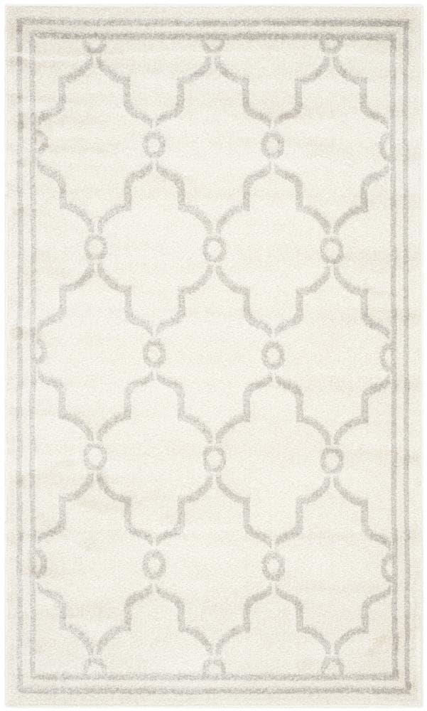 Amherst AMT414 Power Loomed Indoor Accent Rug - Ivory/Light Grey - 3'x5' - Safavieh