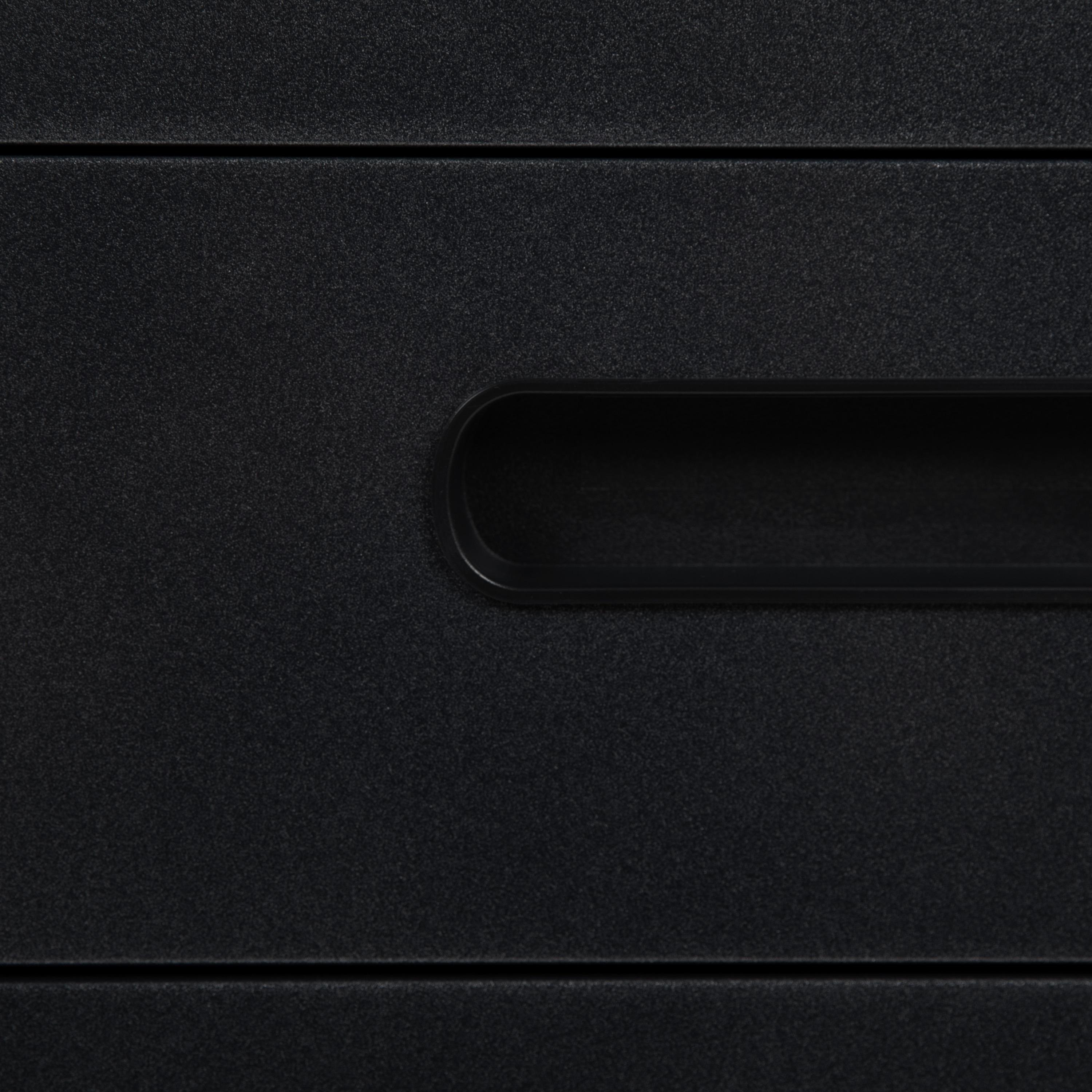 Flash Furniture Ergonomic 3-Drawer Mobile Locking Filing Cabinet with Anti-Tilt Mechanism and Hanging Drawer for Legal & Letter Files, Black