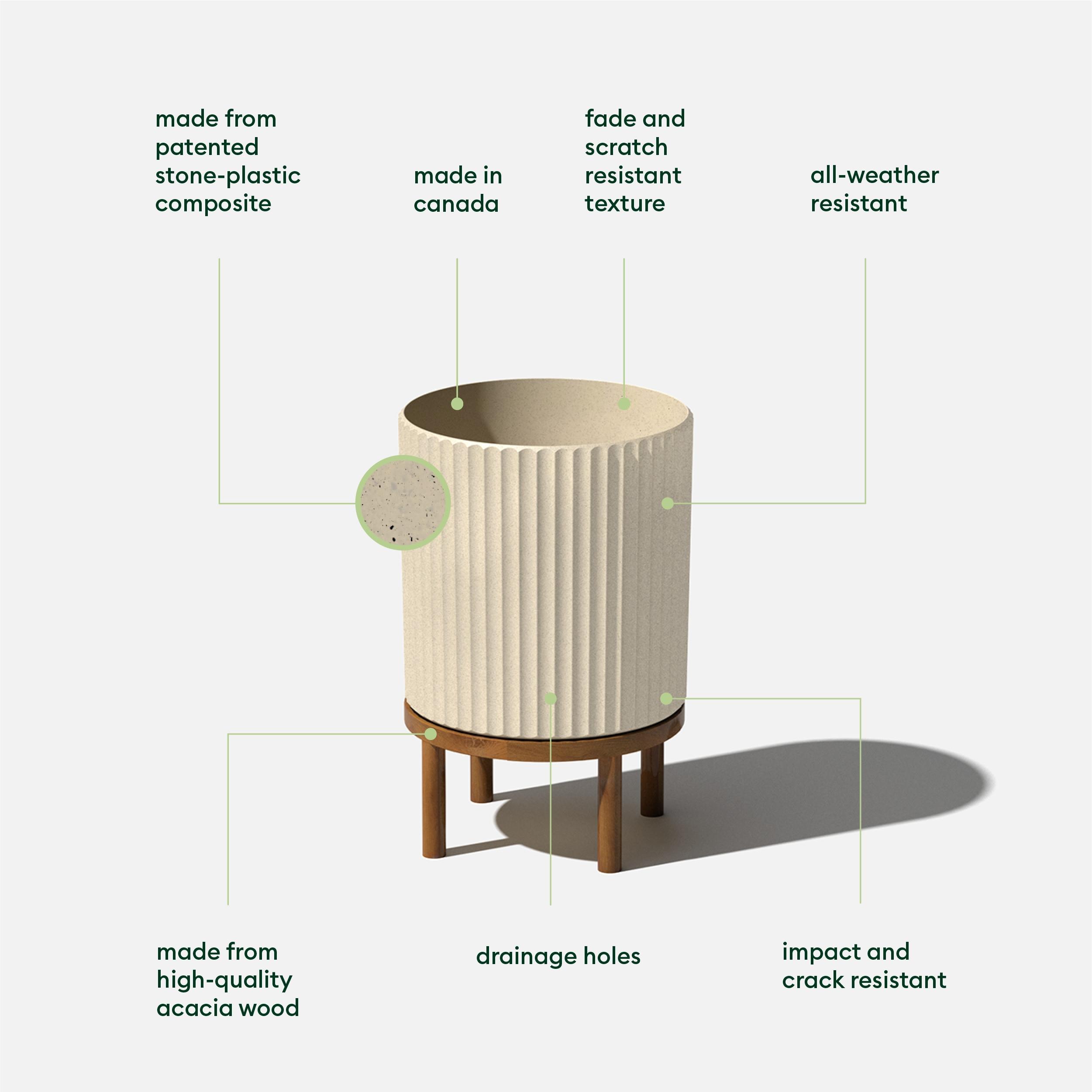 Demi Series Planter with Stand