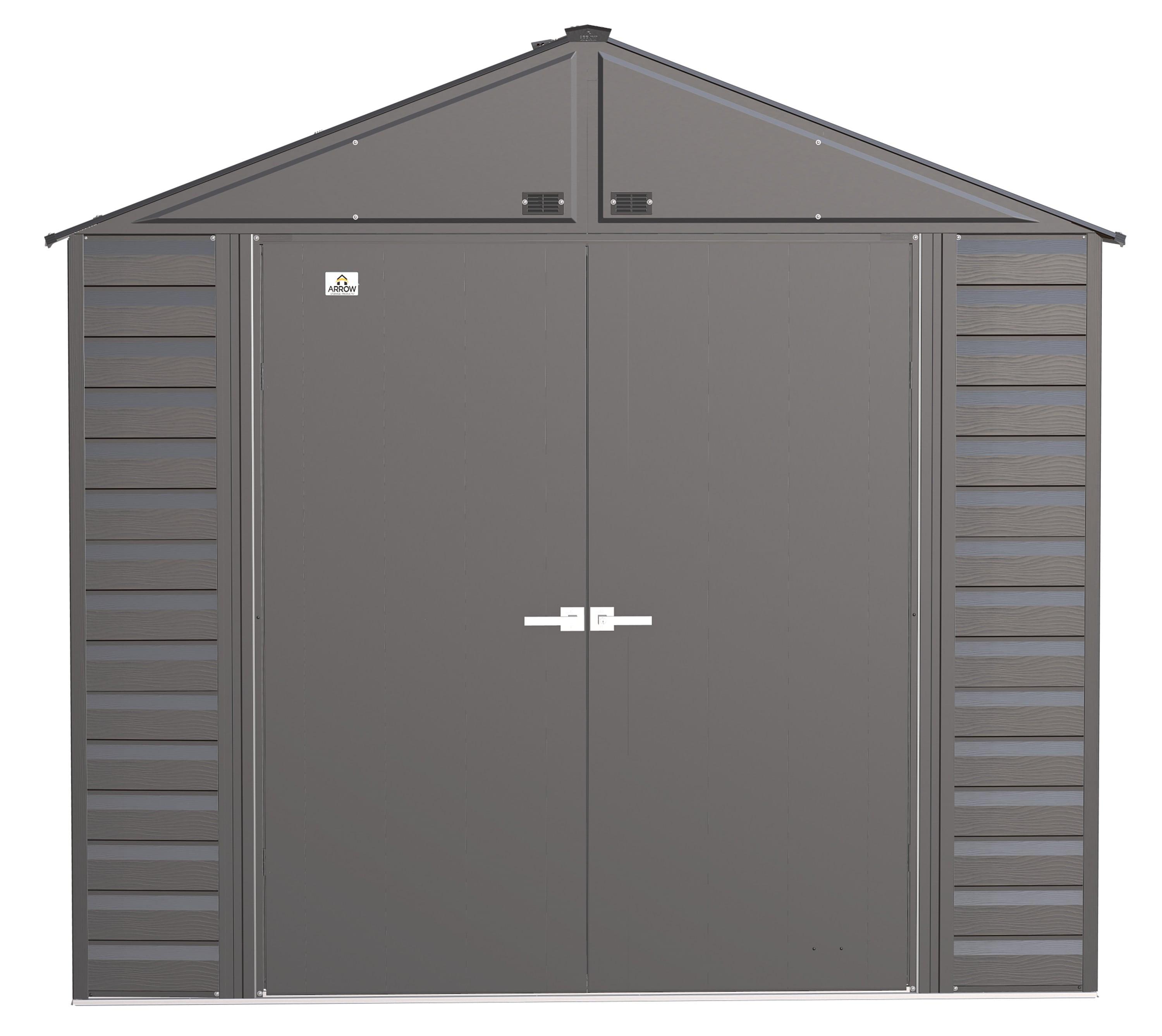 Arrow 8 ft. W x 8 ft. D Galvanized Steel Storage Shed