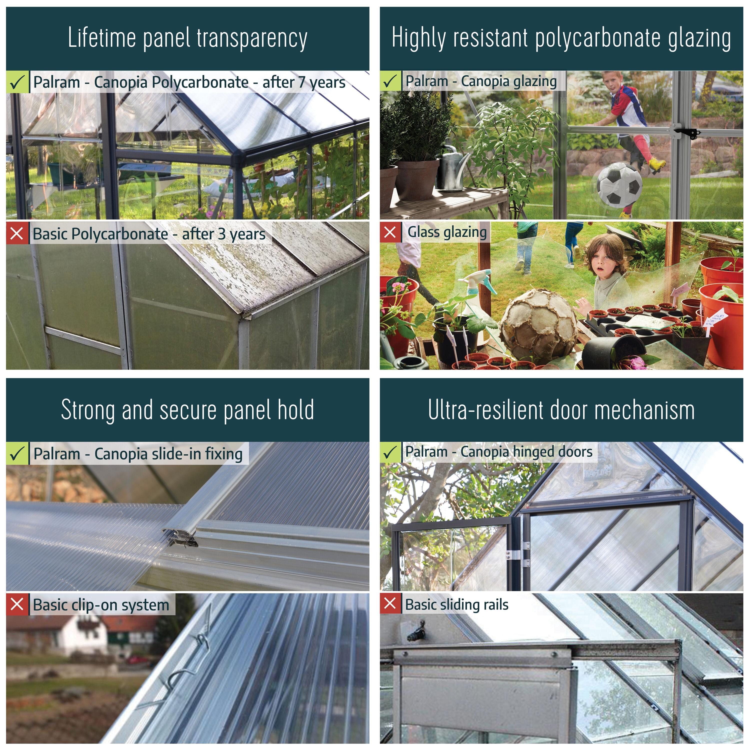 Canopia Palram - Canopia Grand Gardener 2 Clear Greenhouse