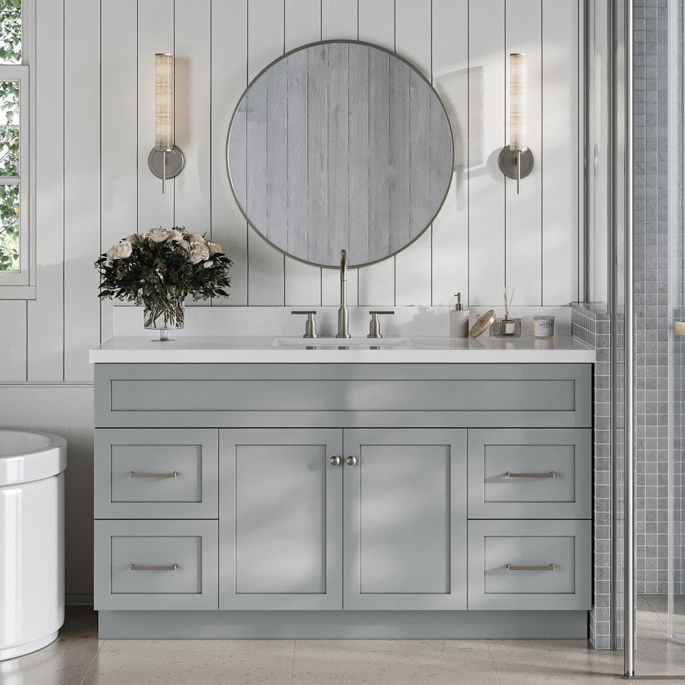 Ariel F060s-Bc Hamlet 60" Single Free Standing Vanity Cabinet Only - Grey