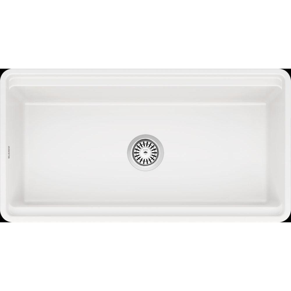 Profina 36" L x 19" W Fireclay Farmhouse Sink with Cutting Board